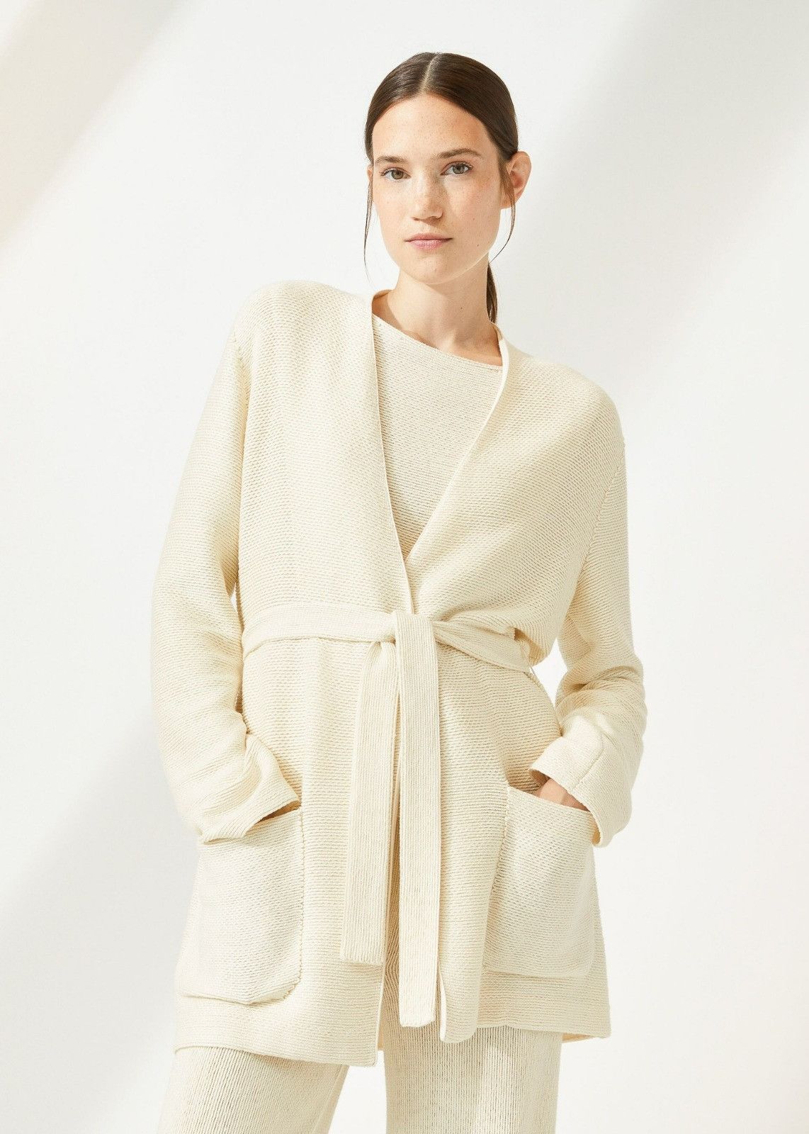 Loro Piana o1srvl11e0424 Coat in White Size L / US 10 / IT 46 - 3 Thumbnail
