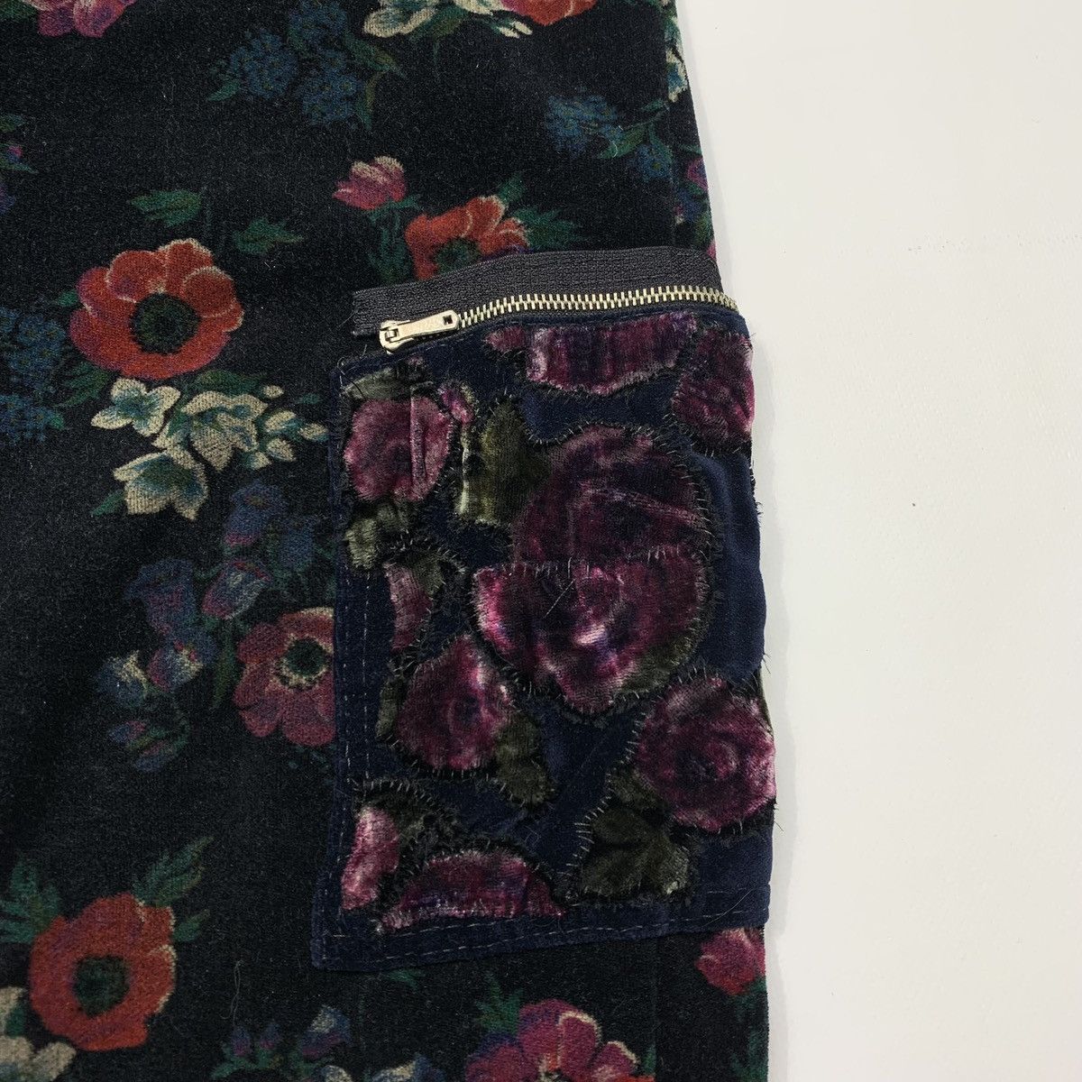 Kenzo Kenzo Vilvet Flowers Pant Vintage 80s Made In France Size 26" / US 2 / IT 38 - 5 Thumbnail