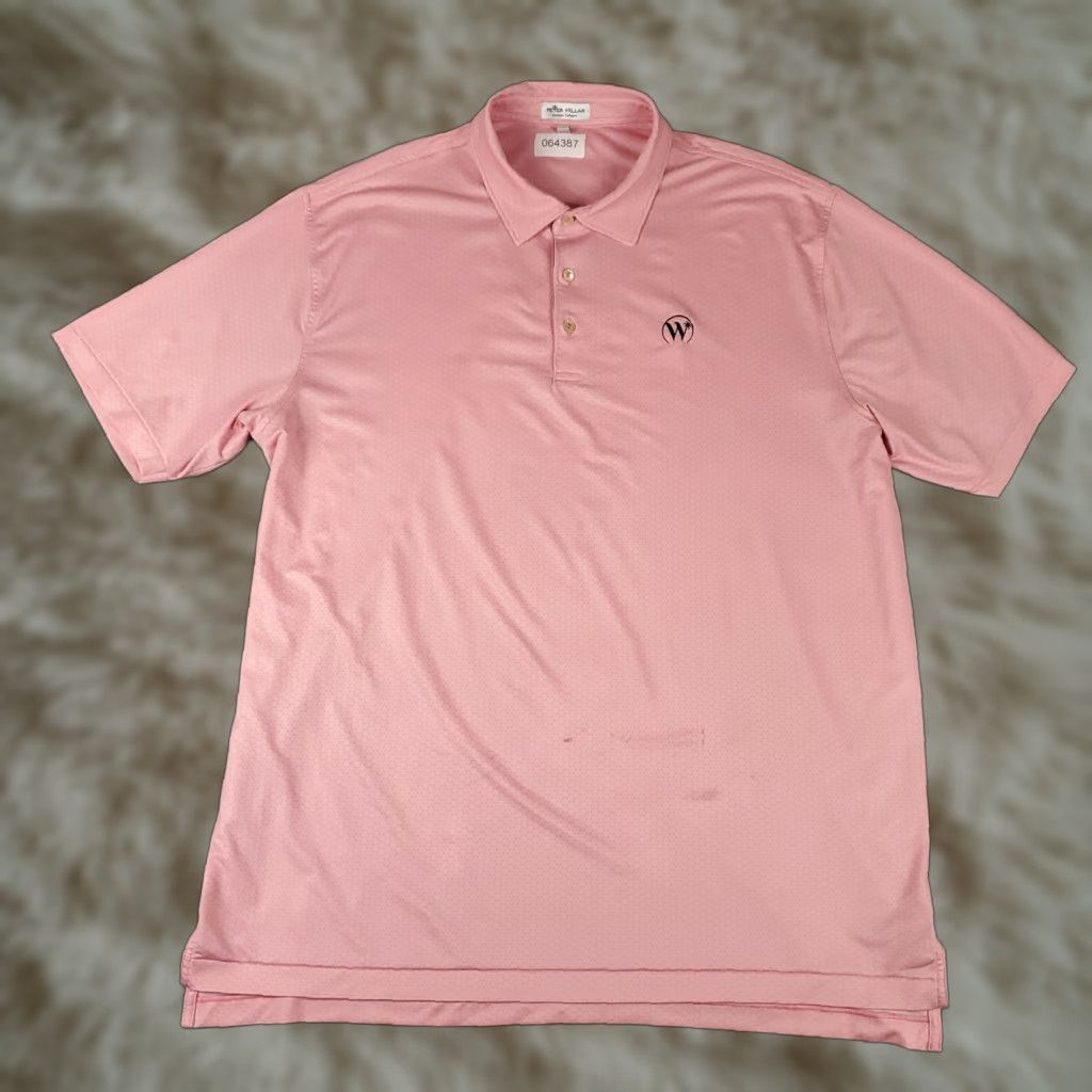 Peter Millar Peter Millar Shirt Mens XL Pink Golf Summer Comfort Short Sleeve STAINED Size US XL / EU 56 / 4 - 1 Thumbnail