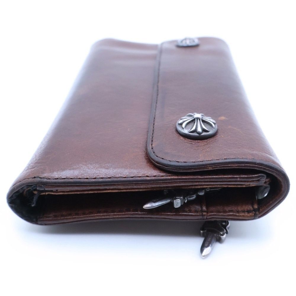 Chrome Hearts Chrome Hearts Wave Leather Wallet Brown BCA375 Size ONE SIZE - 3 Thumbnail