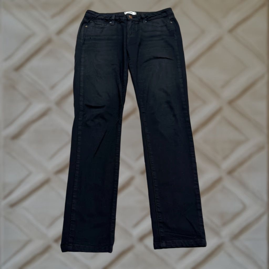 Paige Paige Skyline Skinny Denim Jeans Womens 26 Black Mid Rise Stretch Size 26" / US 2 / IT 38 - 1 Thumbnail
