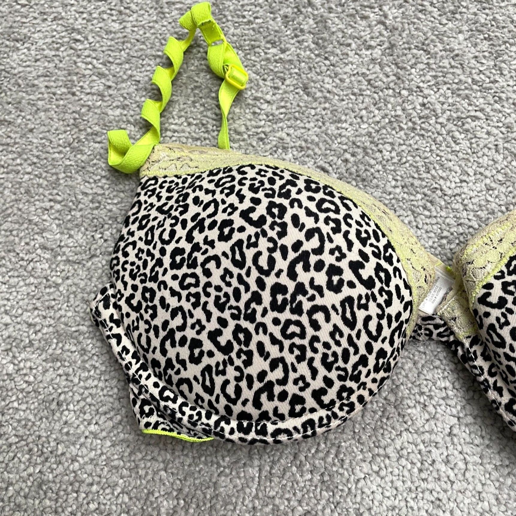 Joe Boxer Joe Boxer Underwired Bra Womens 34B Multicolor Leopard Padded Adjustable Strap Size ONE SIZE - 2 Thumbnail