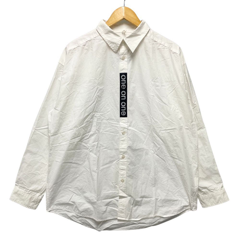Shirt One On One Button Long Sleeve White