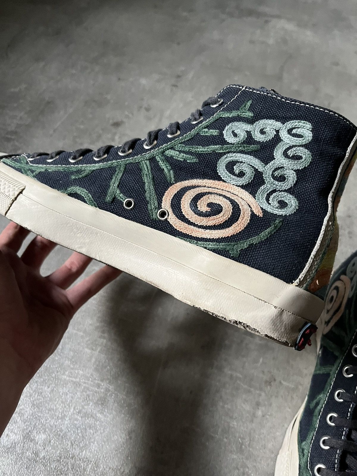 Visvim Visvim canvas embroidery flower 13ss shoes Size US 9 / EU 42 - 4 Thumbnail