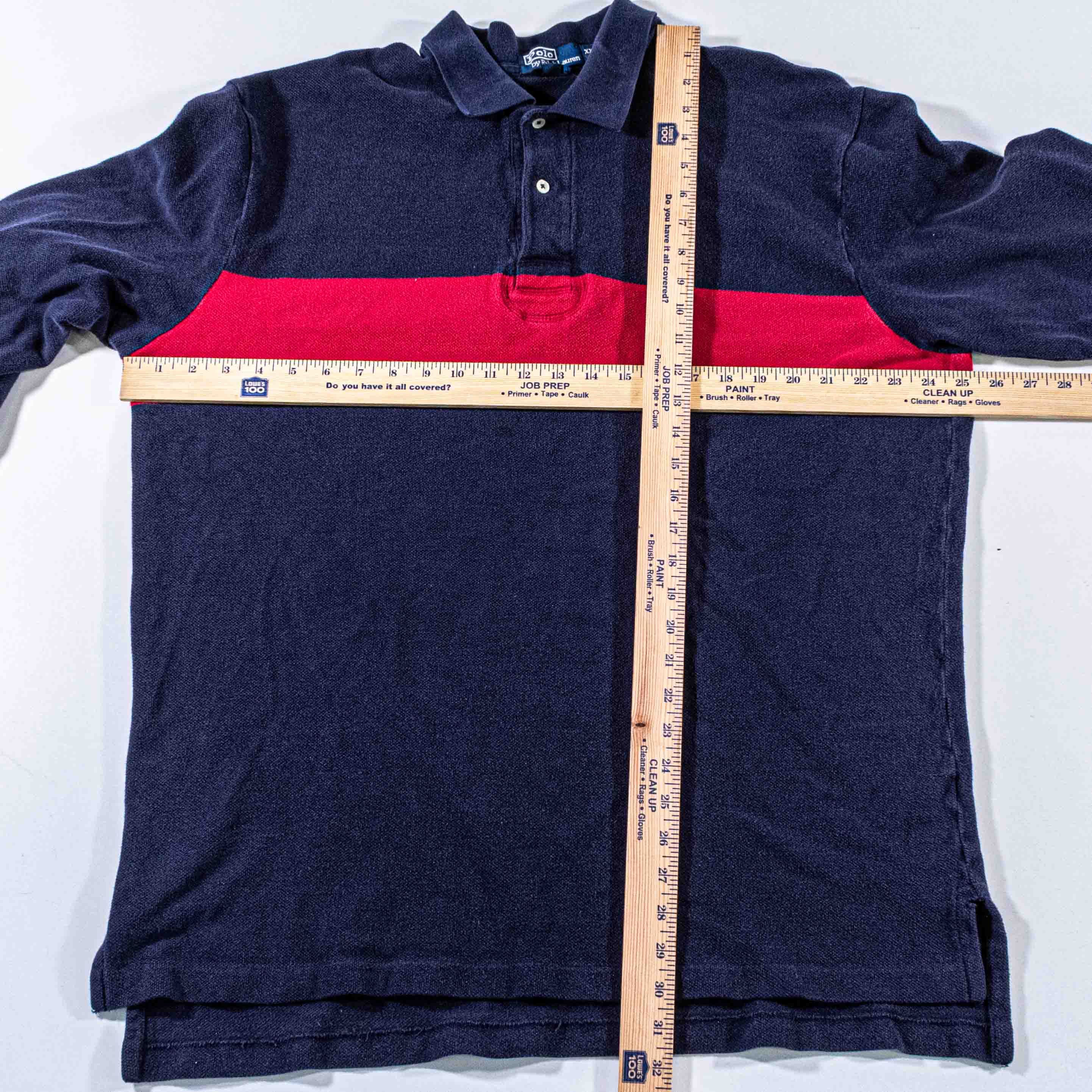 Polo Ralph Lauren Polo Ralph Lauren Rugby Shirt Striped Knit Elbow Patch Size US XXL / EU 58 / 5 - 3 Thumbnail