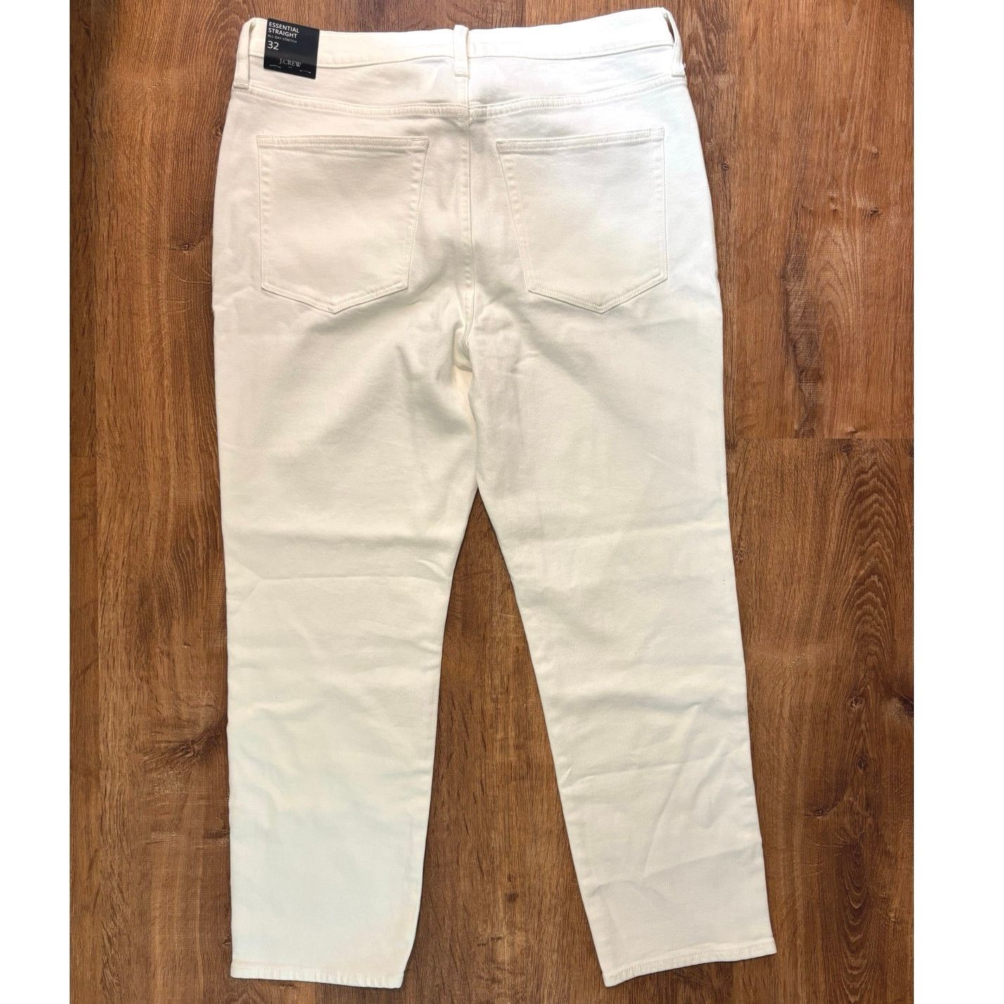 J.Crew NWT J.Crew Straight White Jean In All Day Stretchy Size 32 Size 32" / US 10 / IT 46 - 8 Thumbnail