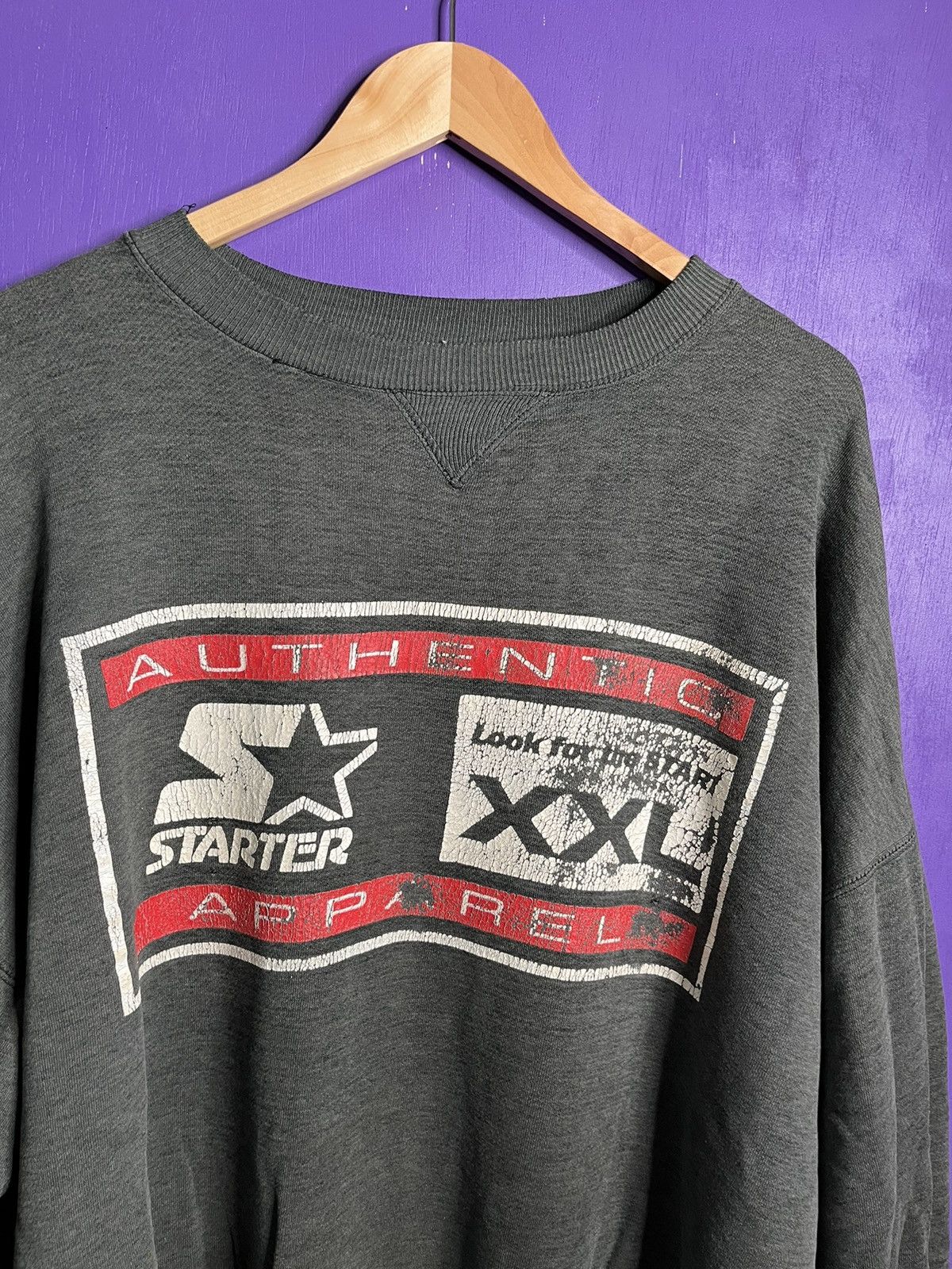 Starter × Vintage Vintage 90s Starter authentic apparel crewneck Size US XXL / EU 58 / 5 - 3 Thumbnail