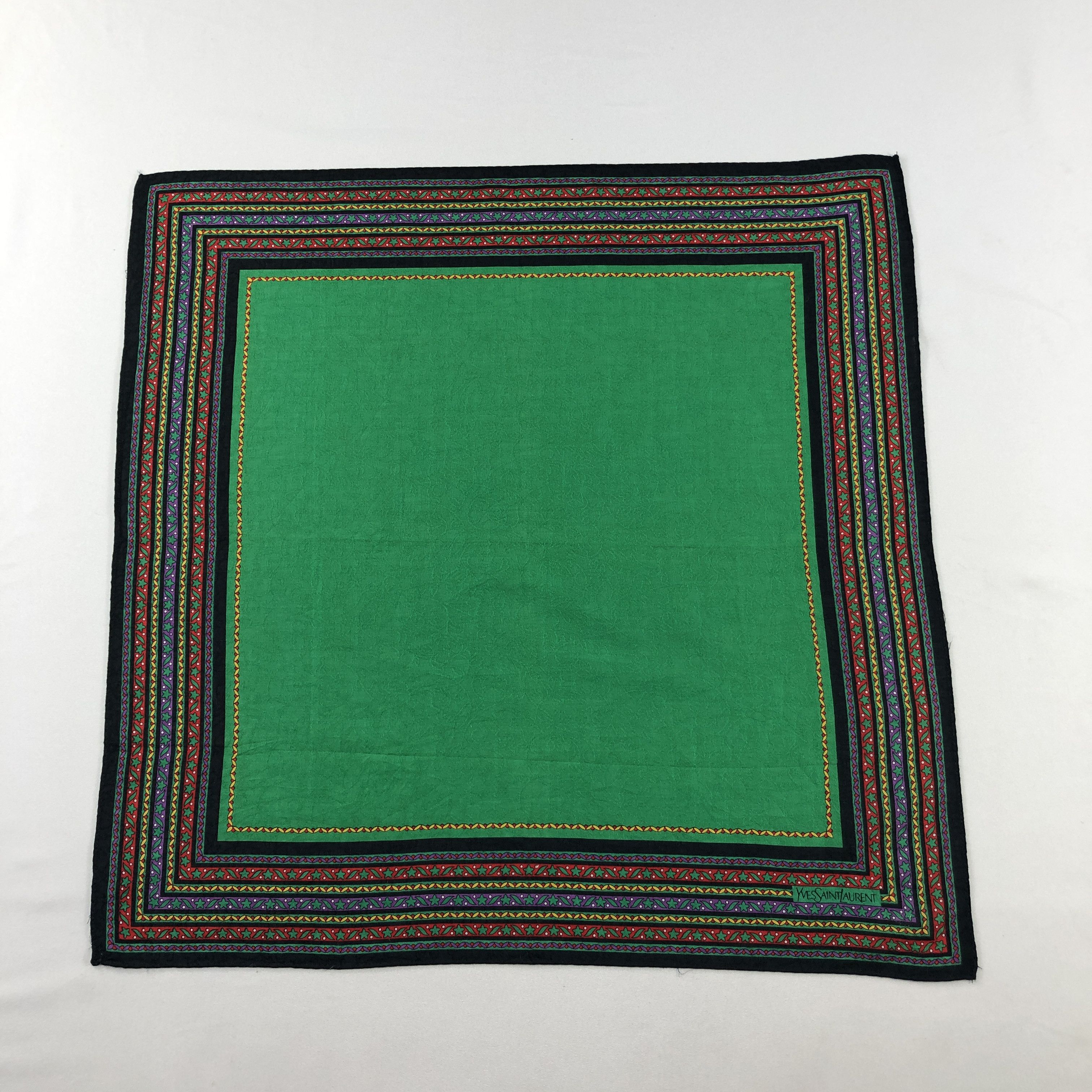 Yves Saint Laurent YSL Handkerchief Neckerchief Bandana H3202 Size ONE SIZE - 1 Thumbnail