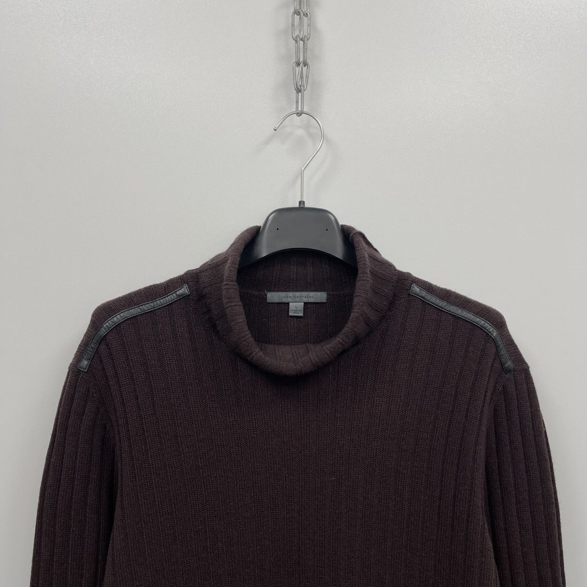 John Varvatos John Varvatos Wool/Cashmere Turtle Neck FA15 Sweater Brown Size US L / EU 52-54 / 3 - 2 Thumbnail