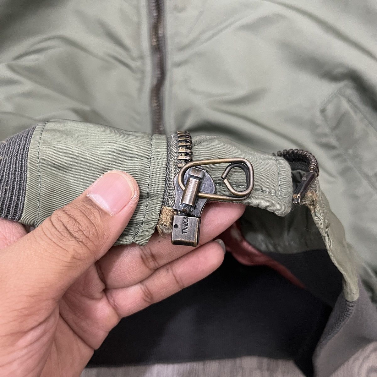 Alpha Industries Hope Manufacturing inc Ma-1 Fly Bomber Jacket Army Size US M / EU 48-50 / 2 - 12 Thumbnail