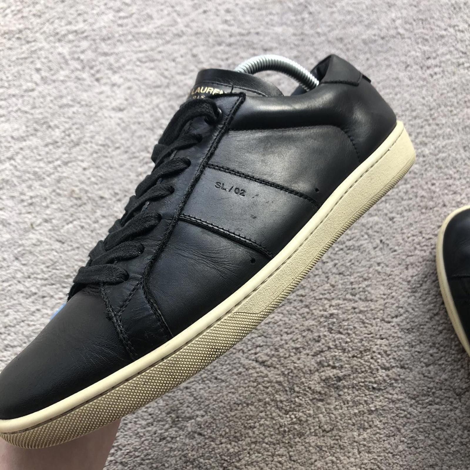 Saint Laurent Paris Saint Laurent SL/02 Leather Sneakers Size US 9 / EU 42 - 4 Thumbnail