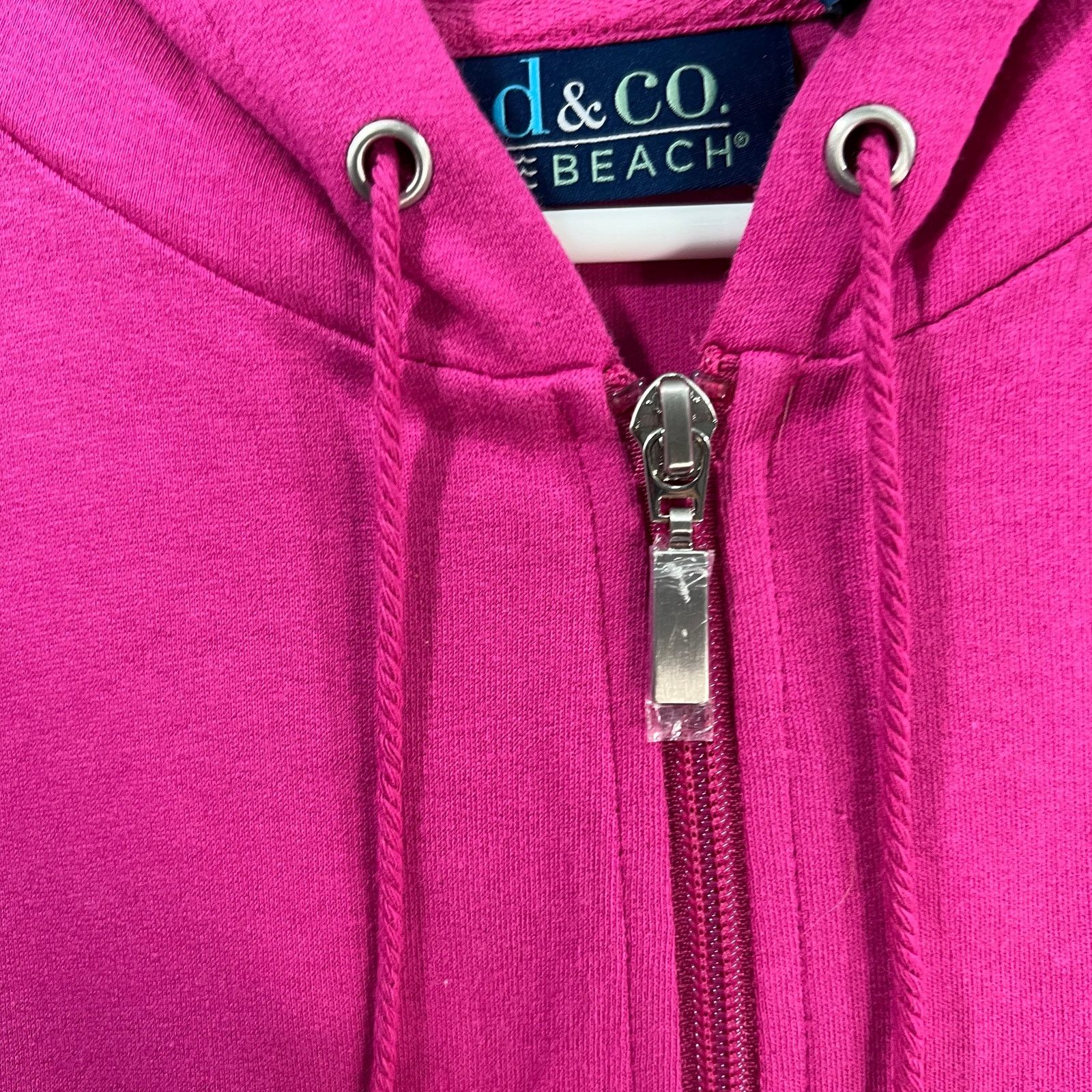 Denim & Co. Denim & Co. Beach Women Top Hoodie Hot Pink Color Size Size L / US 10 / IT 46 - 8 Thumbnail