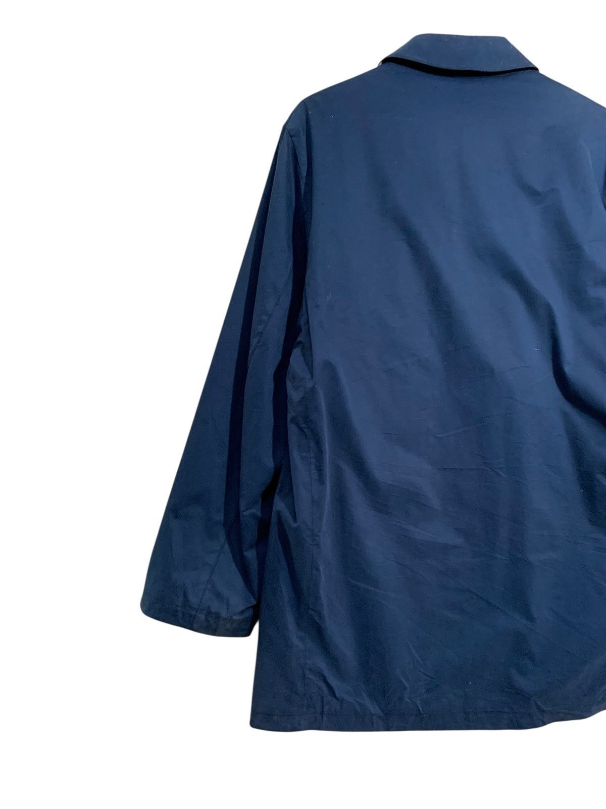 Burberry 🔥BURBERRY SPAIN NAVY WAXED JACKETS WOOL LINED Size US L / EU 52-54 / 3 - 10 Thumbnail