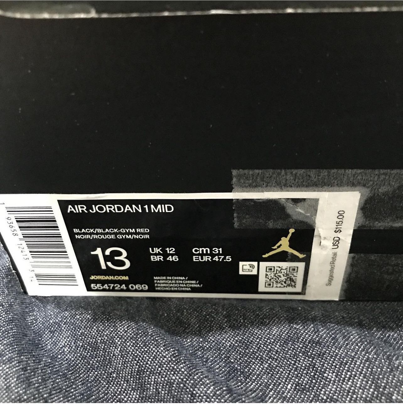 Jordan Brand Jordon 1 Mid “Chicago Toe” Size US 13 / EU 46 - 3 Thumbnail