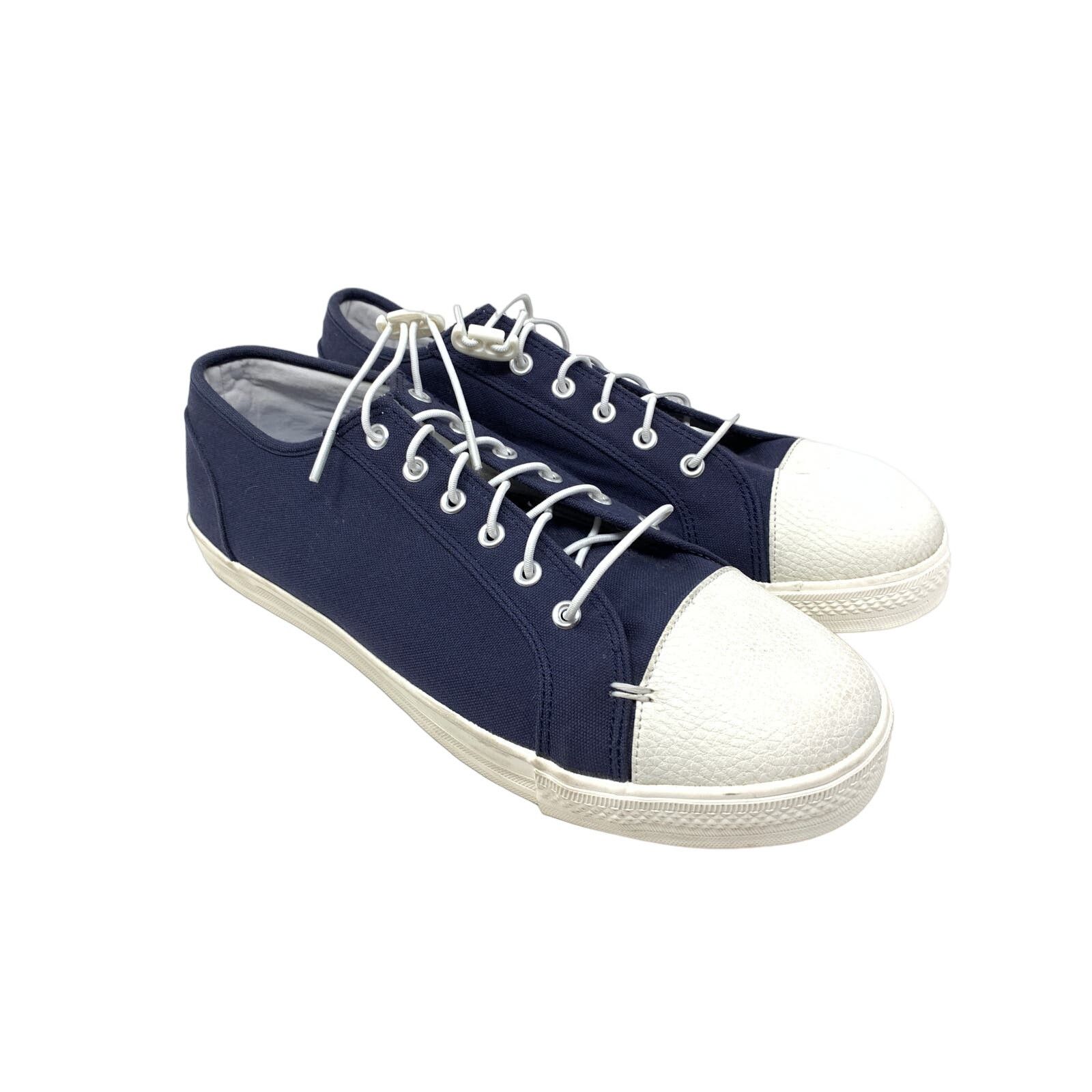 Greats Greats Wilson Men's Size 11.5 Leather Toe Sneaker Blue Size US 11.5 / EU 44-45 - 1 Thumbnail