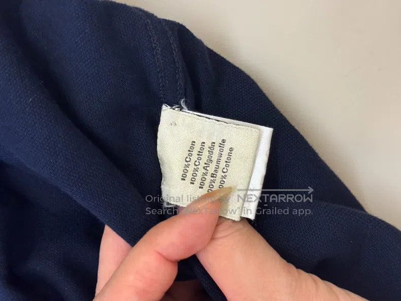 Hermes Hermes Navy Blue Embroidered Pocket White Trim T-Shirt Size US XL / EU 56 / 4 - 5 Thumbnail