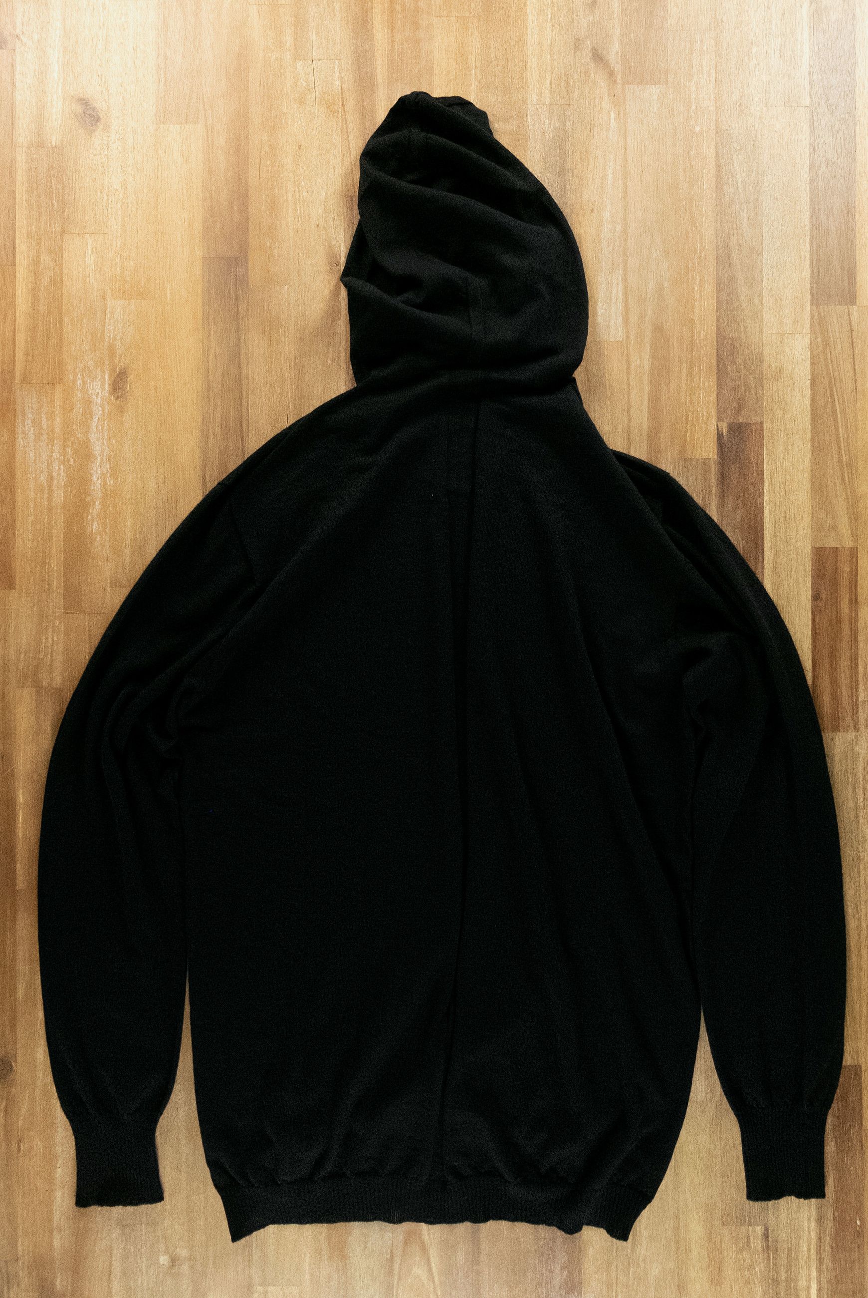Rick Owens RICK OWENS black hooded oversized wool sweater Large Size US L / EU 52-54 / 3 - 10 Thumbnail