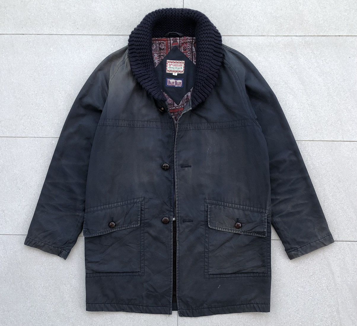 Blue Blue Japan McGREGOR×BLUE BLUE Hollywood Ranch Market Shawl Collar Coat Size US S / EU 44-46 / 1 - 7 Thumbnail