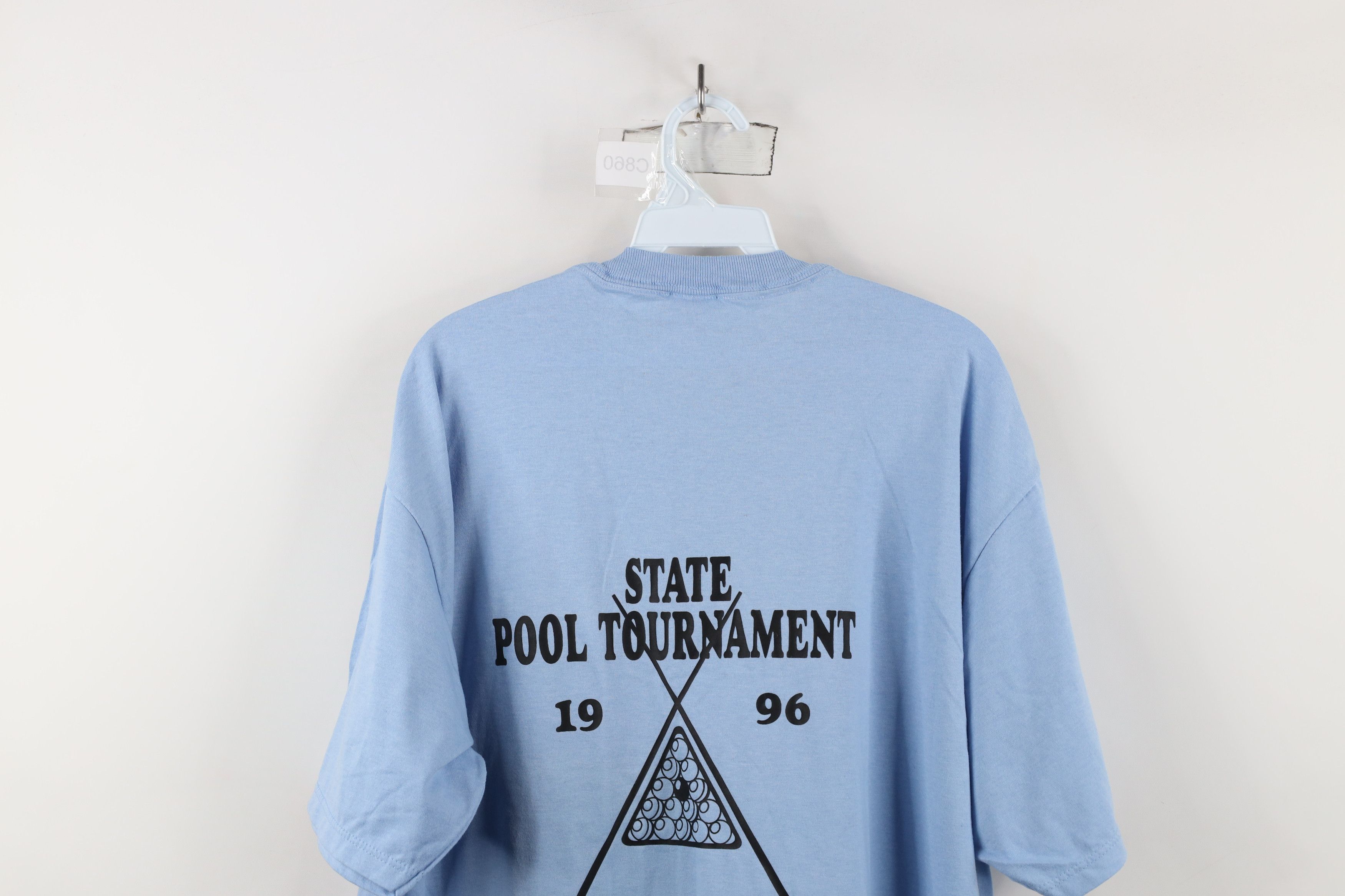 Vintage Vintage 90s Tournament Amvets Korea Vietnam T-Shirt Blue USA Size US XL / EU 56 / 4 - 14 Thumbnail