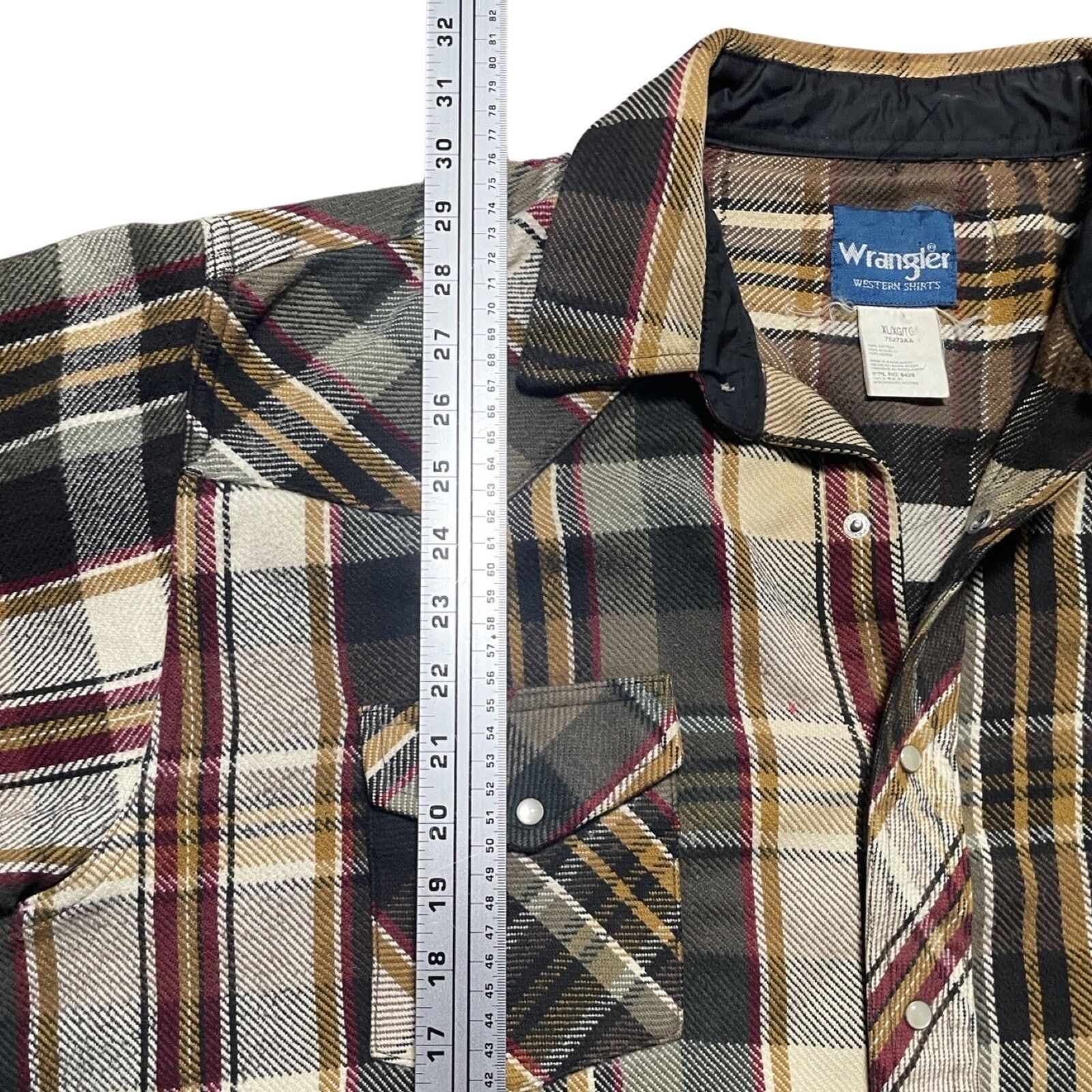 Wrangler Vintage Wrangler Shirt Mens Large Blue Orange Western Pearl Size US XL / EU 56 / 4 - 5 Thumbnail