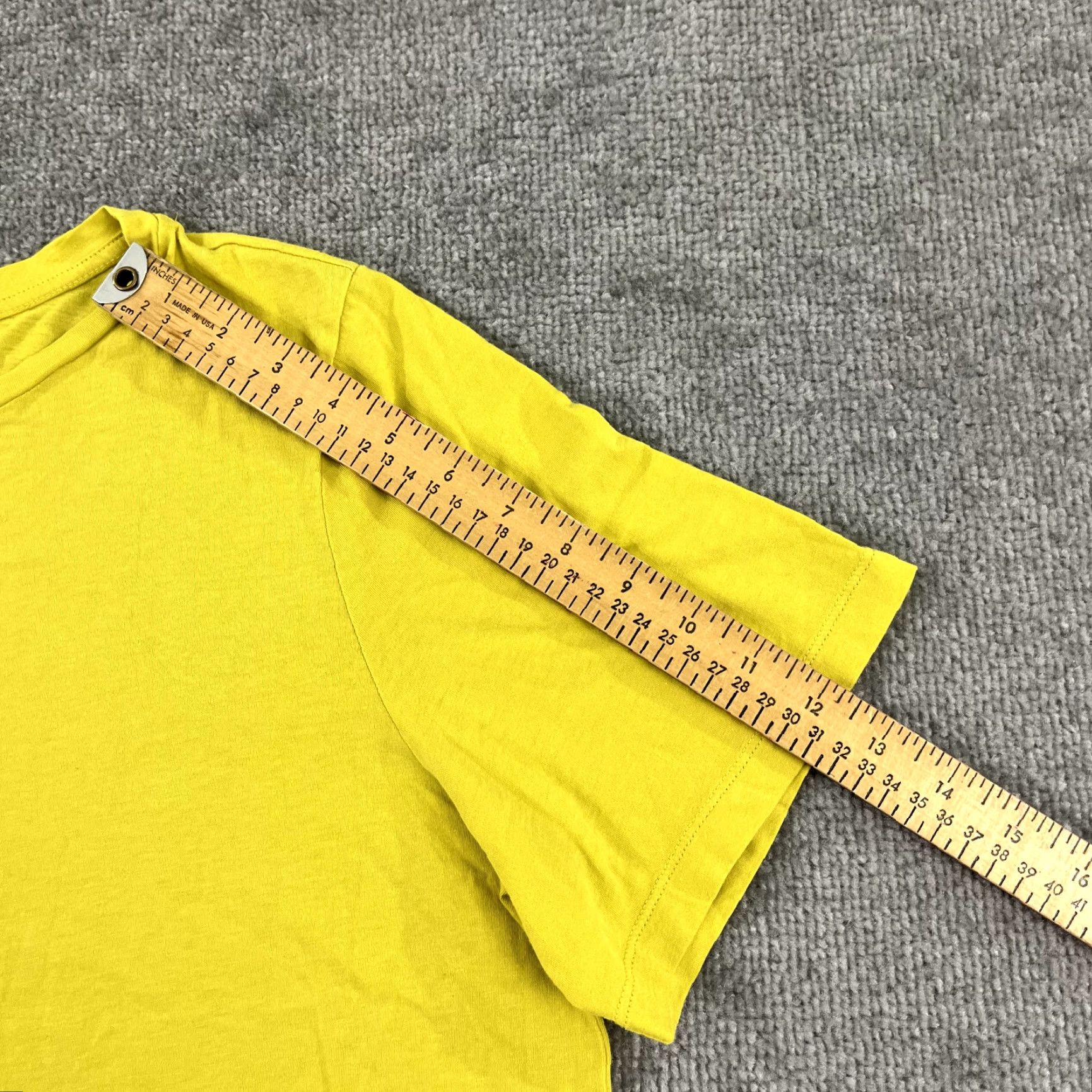 Eileen Fisher EILEEN FISHER Shirt Womens Large Yellow Organic Cotton Half Sleeve Pullover Top Size L / US 10 / IT 46 - 7 Thumbnail