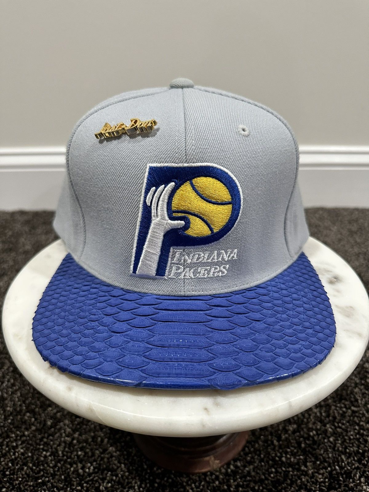 image of Just Don X Mitchell & Ness Nba Indiana Pacers Grey Hat, Men's
