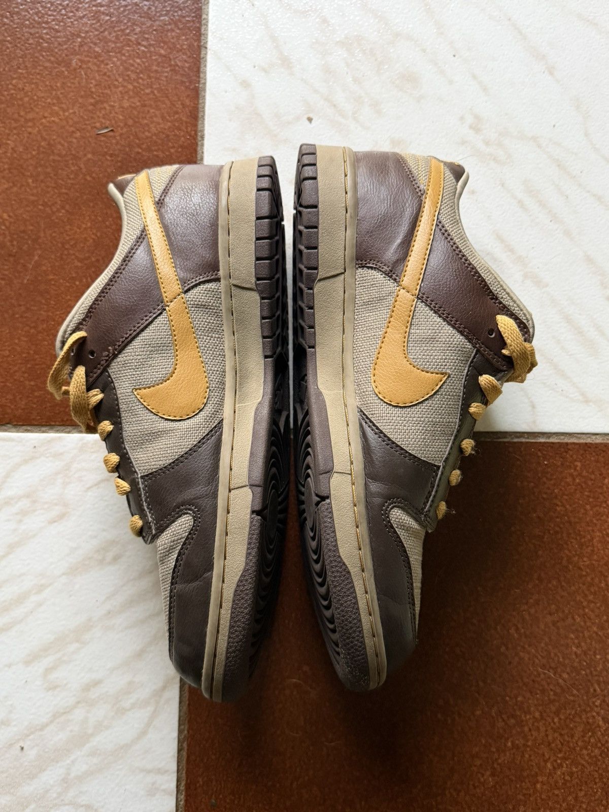 Nike SB Dunk Low 6.0 Dark Brown Tan Size US 10.5 / EU 43-44 - 3 Thumbnail
