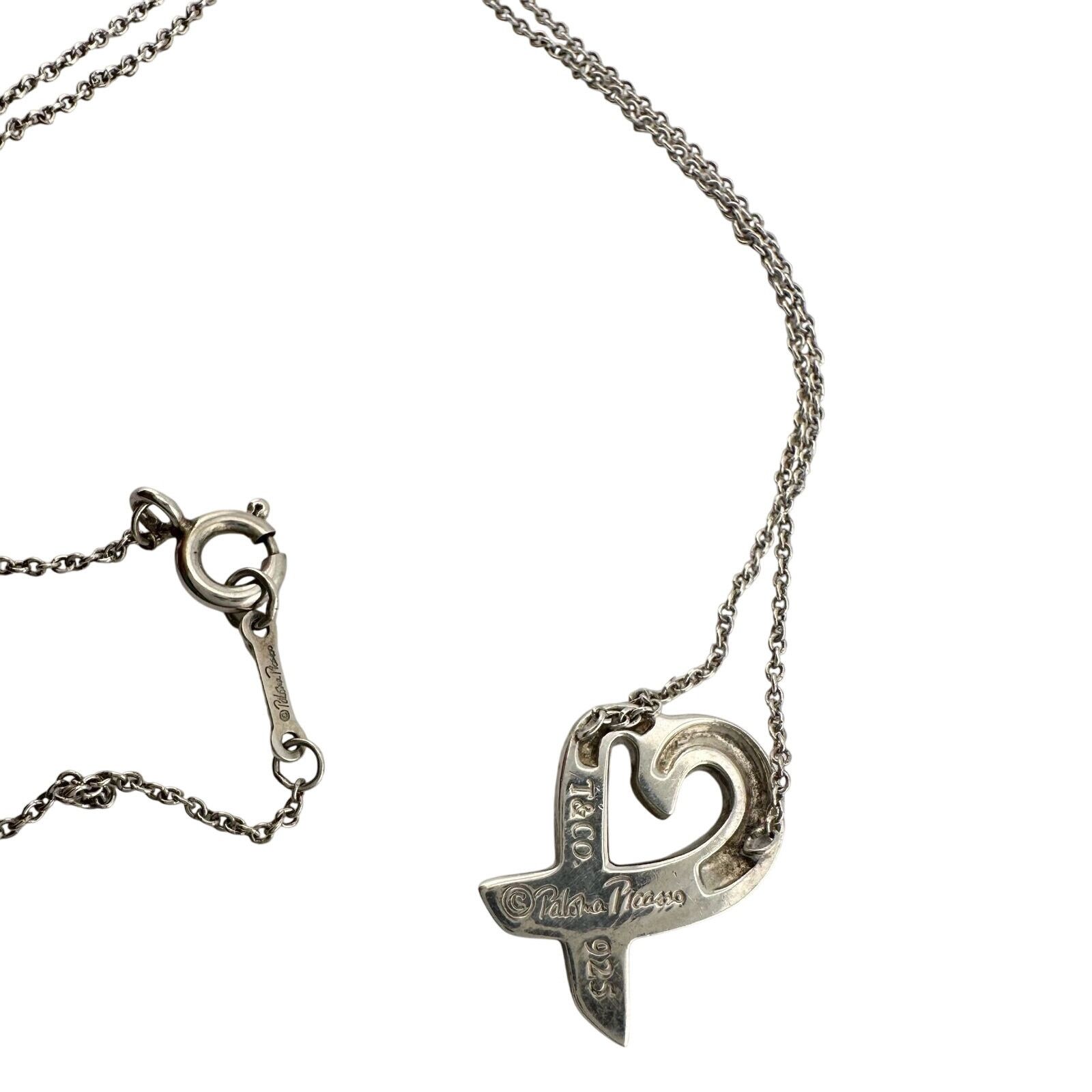 Tiffany & Co. Tiffany & Co Paloma Picasso Small Loving Heart Necklace 18" Size ONE SIZE - 6 Thumbnail