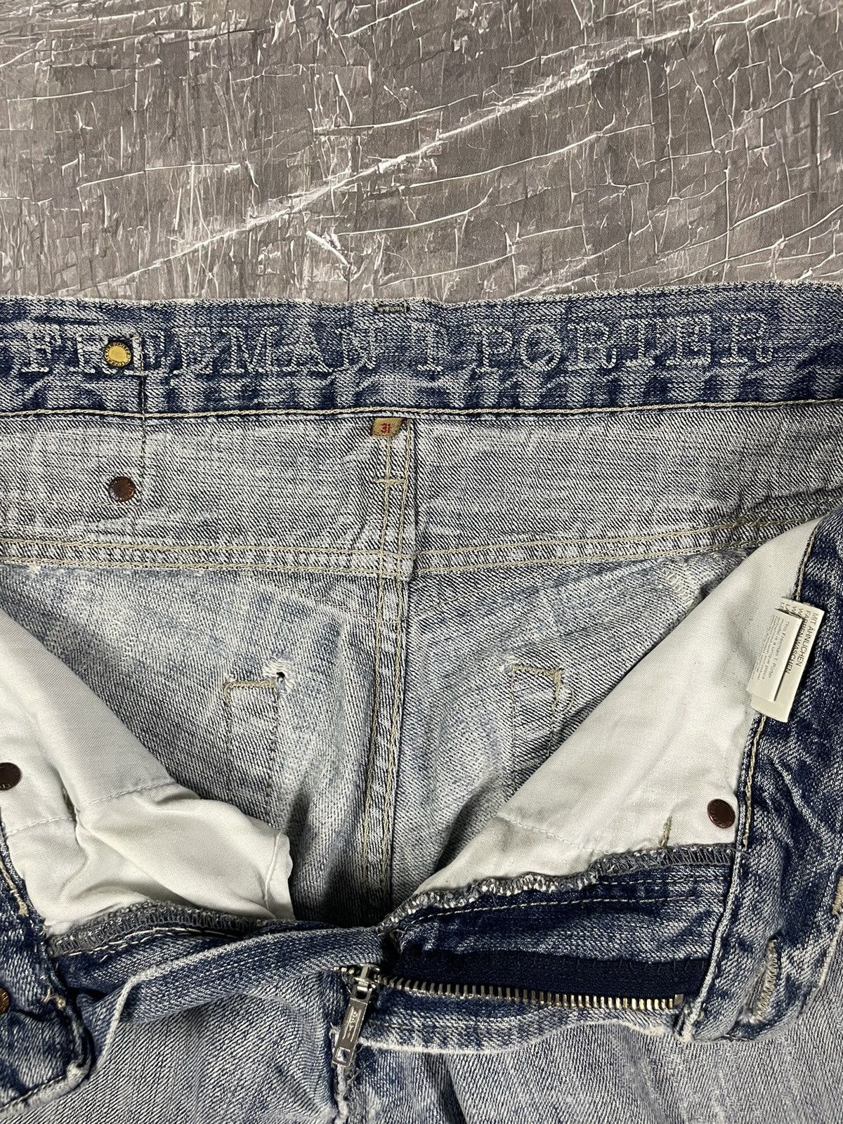 If Six Was Nine × Japanese Brand × KMRii Y2K Distressed Denim Jeans Tornado Mart Hysteric Punk Style Size US 31 - 15 Thumbnail
