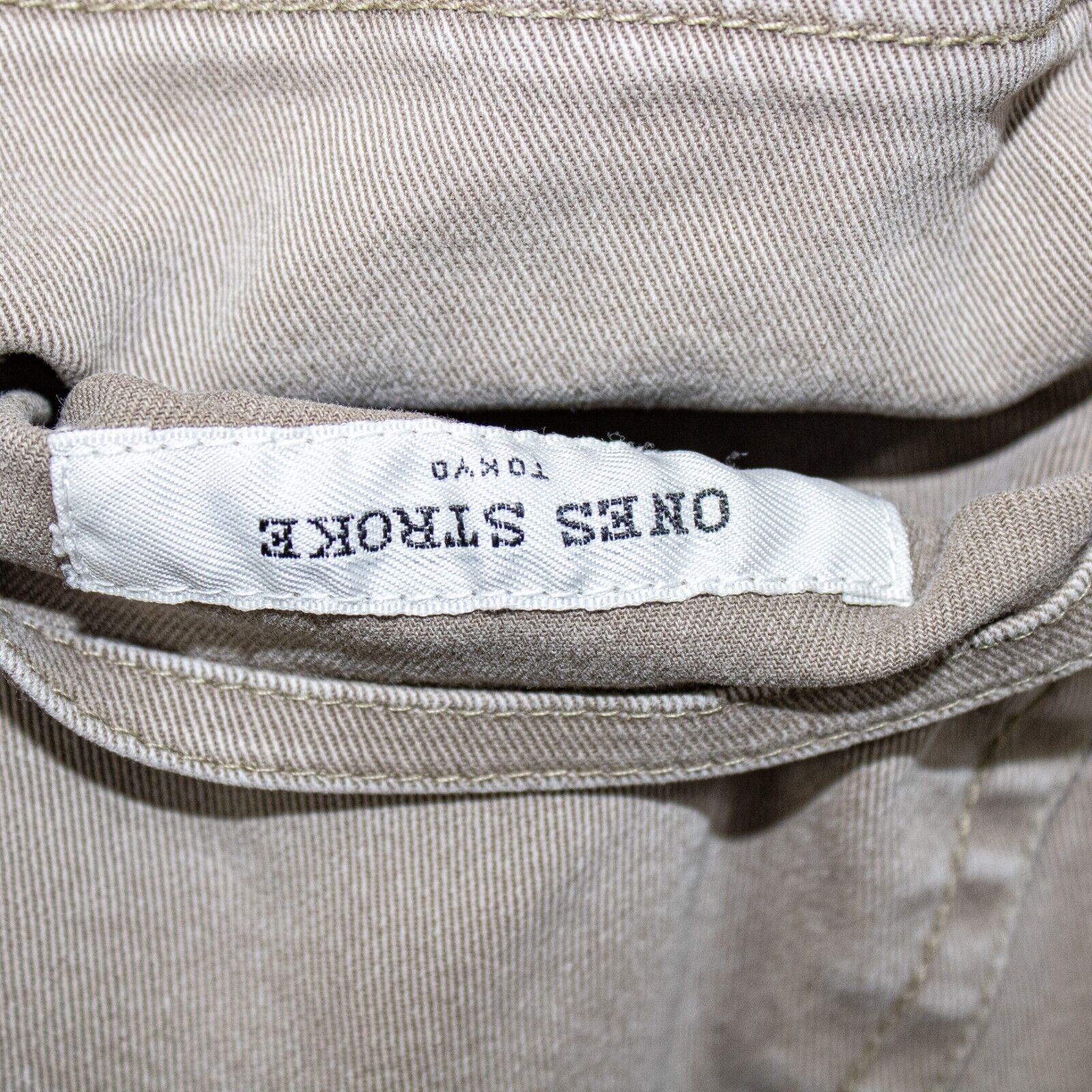 ONES STROKE ONES STROKE Tokyo Jogger Pants Khaki Drawstring ankle zip Size US 29 - 12 Thumbnail