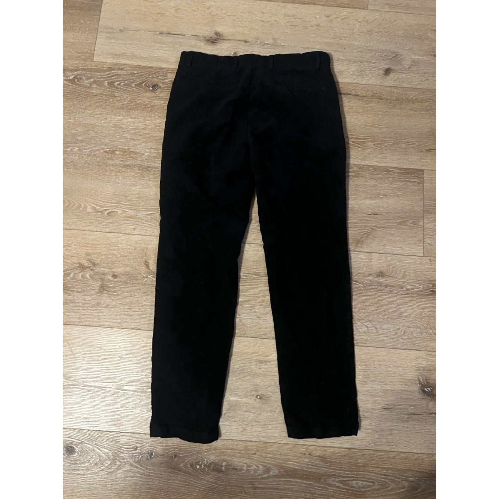 Theory Theory Black Velour Pants Dress Pants Men's 32 x 27 Straight Leg Size US 32 / EU 48 - 2 Thumbnail