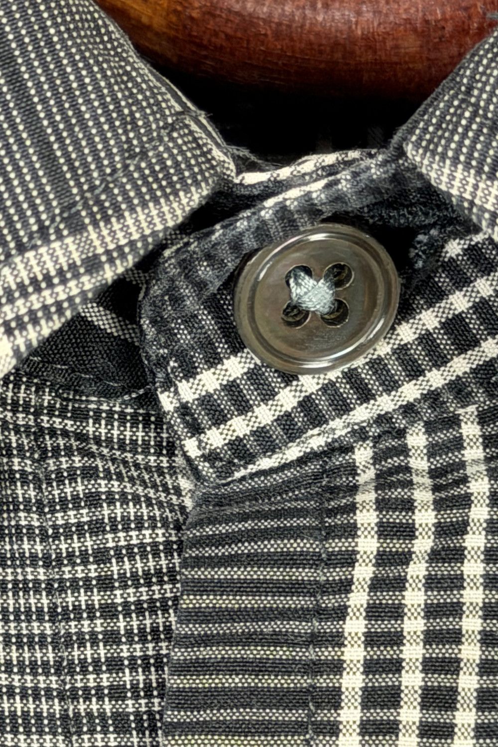 ss04 RL Purple Label Made in Italy Glen Plaid Cotton Shirt image 5