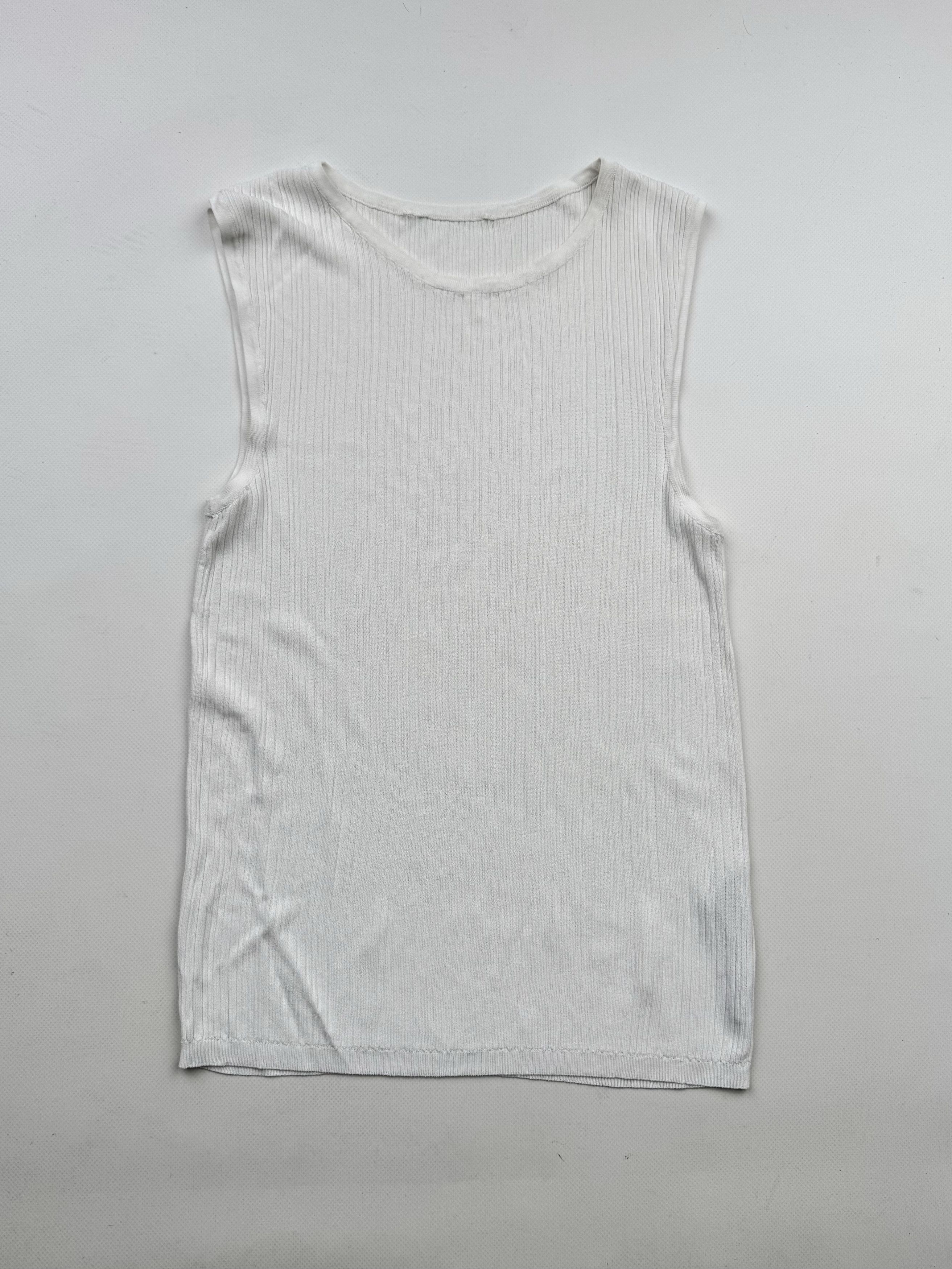 Vintage Vintage Pleated Tank Top B80(V295)E2 Size S / US 4 / IT 40 - 1 Thumbnail