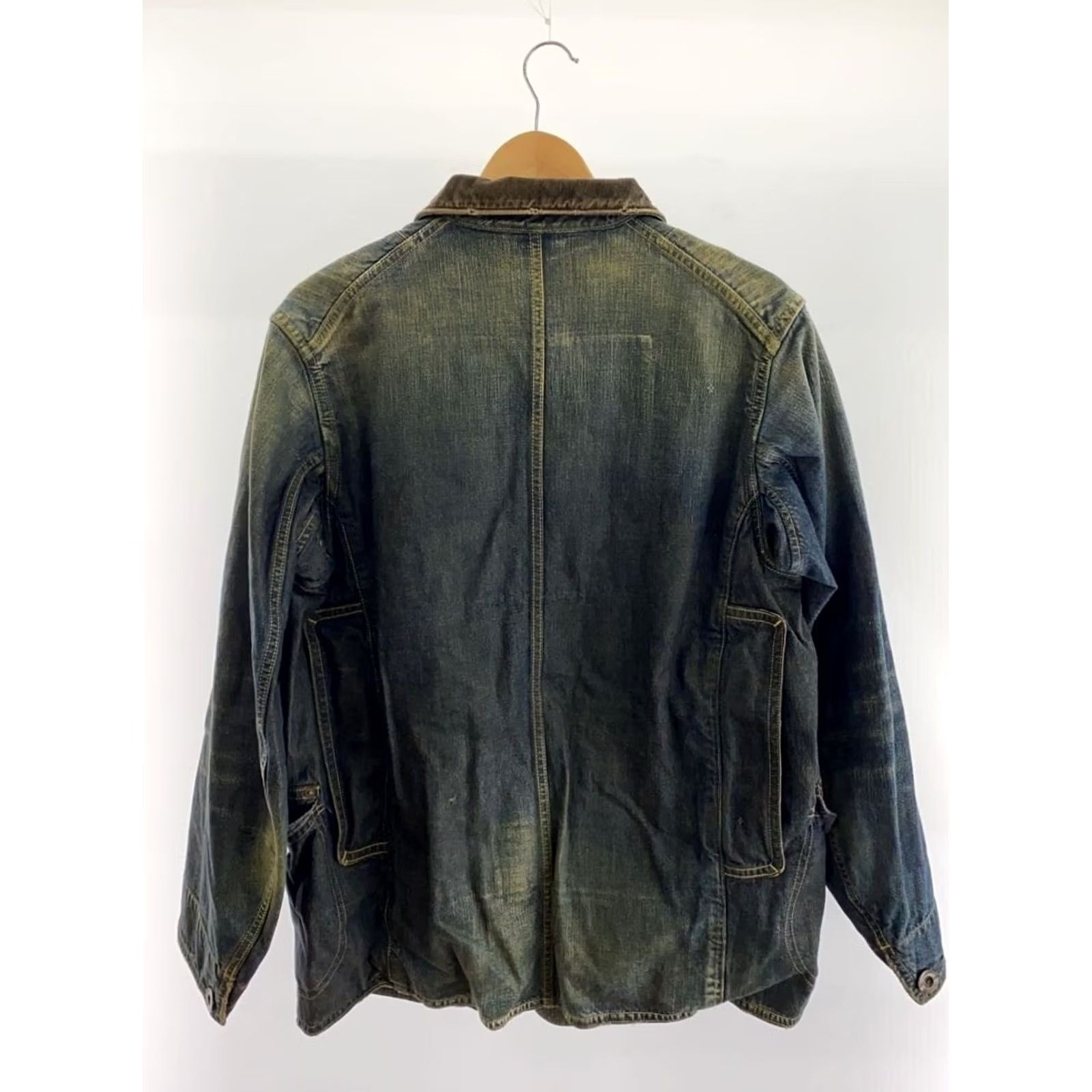 Kapital KAPITAL Jacket Cotton Caverall Corduroy Collar Buttoned Size 3 Indigo Mens Used Size US S / EU 44-46 / 1 - 2 Thumbnail