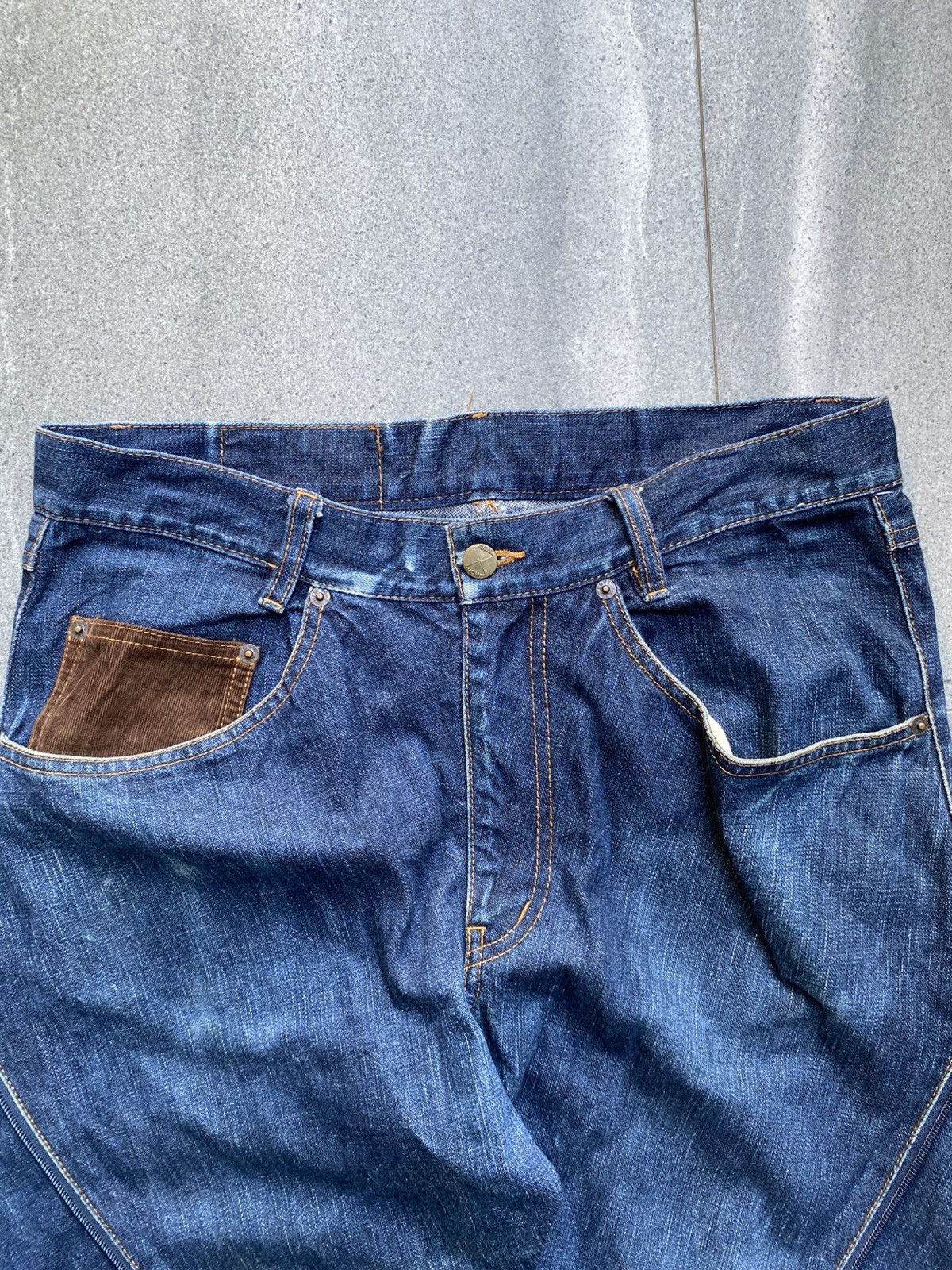 Final Home Fanal Home Zip Panel Denim Pants Size US 32 / EU 48 - 5 Thumbnail