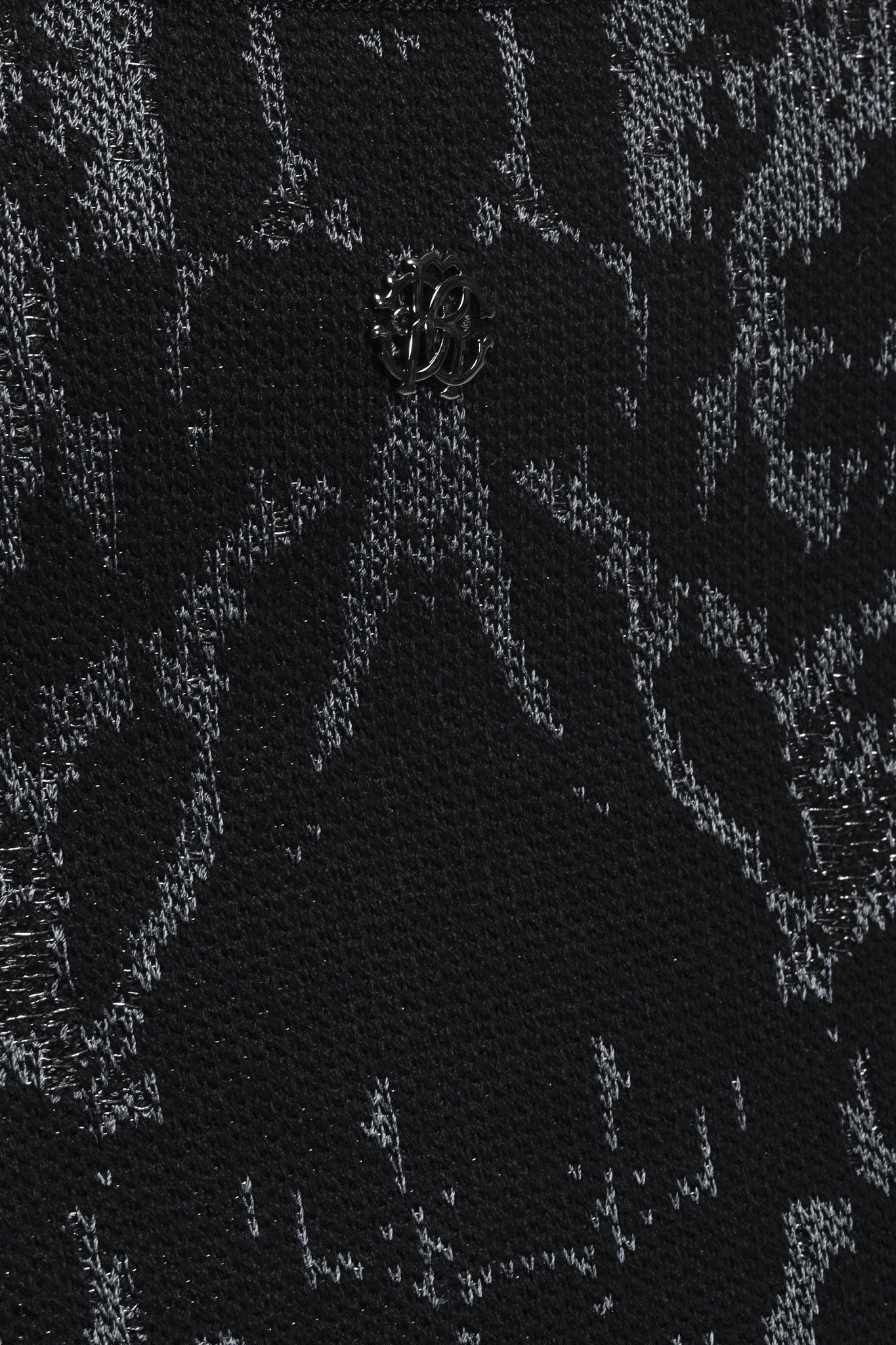 Roberto Cavalli Roberto Cavalli Black Metallic Knit Cardigan Size M / US 6-8 / IT 42-44 - 8 Thumbnail
