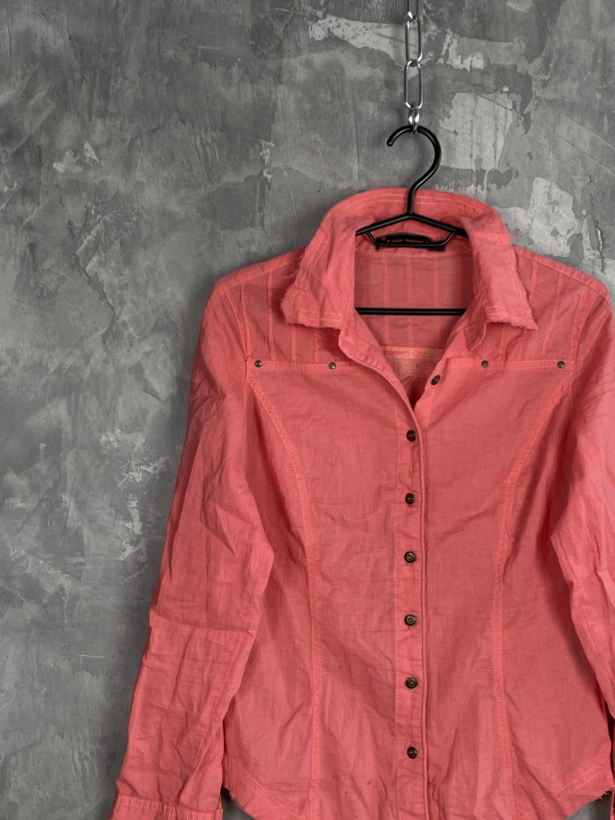 Cop Copine Cop Copine long sleeve button up big logo y2k blouse Size L / US 10 / IT 46 - 3 Thumbnail