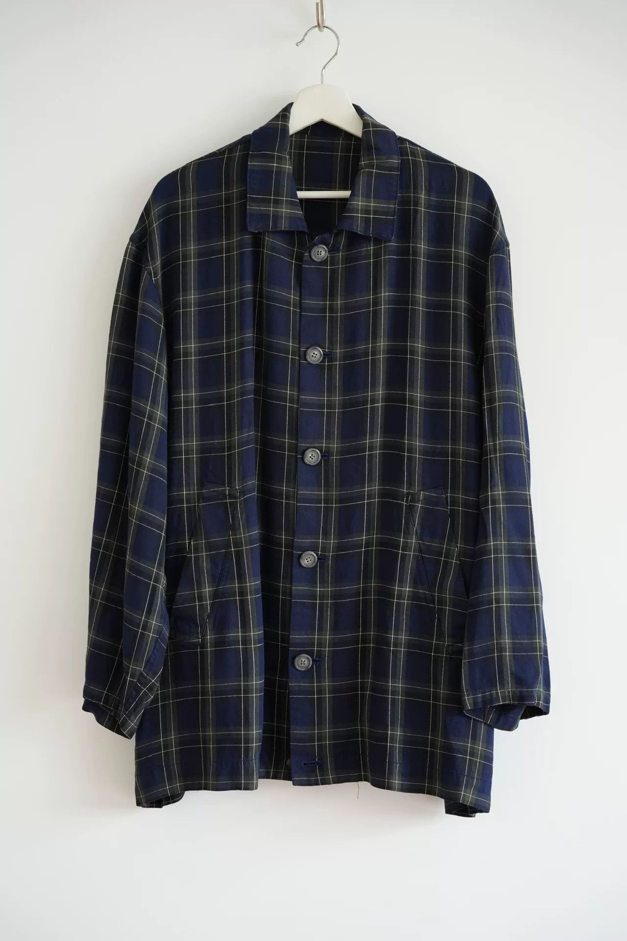 Y's for Men Yohji Yamamoto 90s Plaid Jacket Size US M / EU 48-50 / 2 - 1 Thumbnail