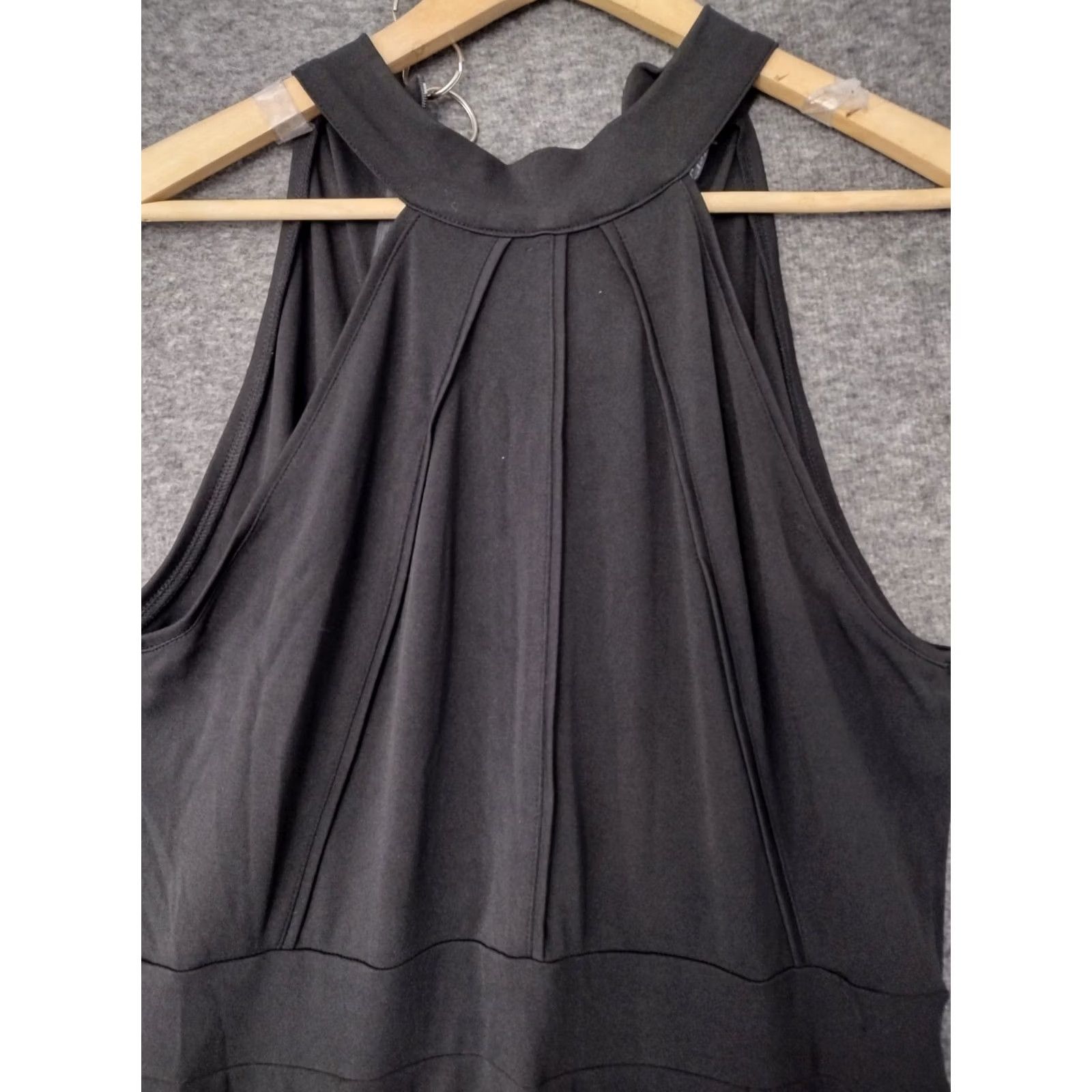 Vintage Berydress Black Solid Sleeveless Long Zip Halter Dress XL Women Vintage No Size XL / US 12-14 / IT 48-50 - 3 Thumbnail
