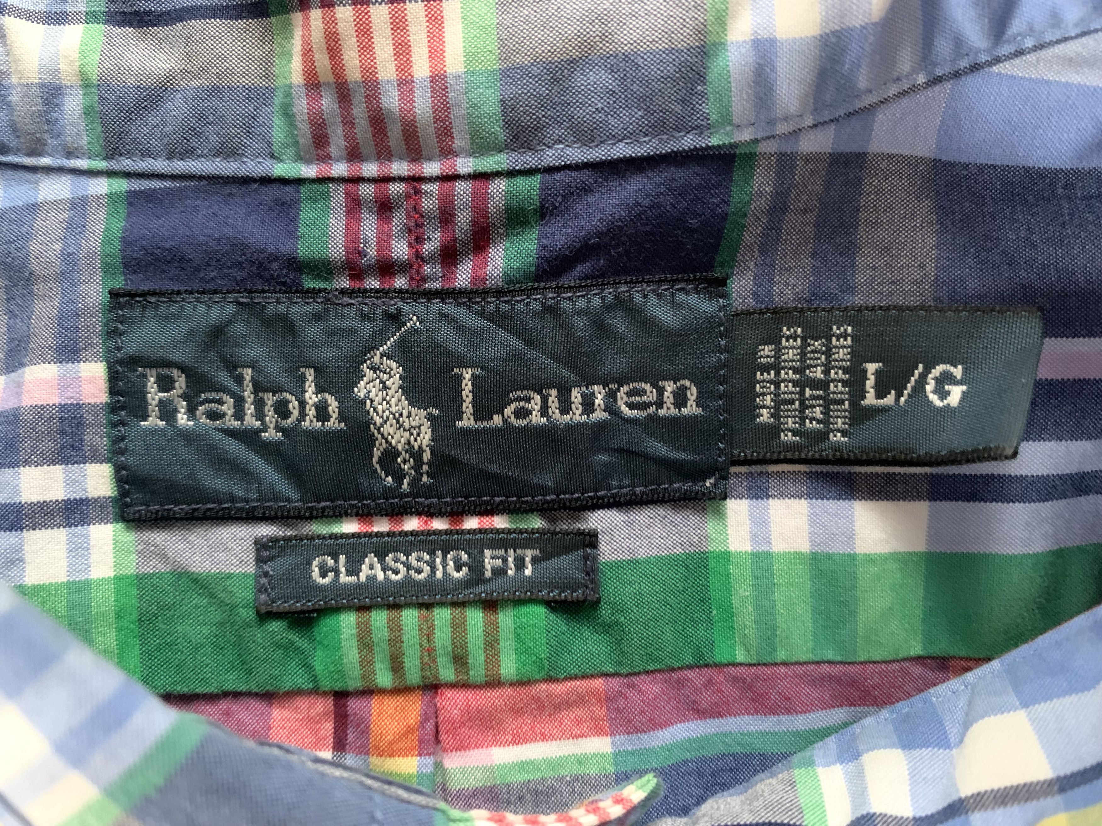Ralph Lauren Vintage Ralph Lauren Classic Fit Plaid Long Sleeve Shirt Size US L / EU 52-54 / 3 - 6 Thumbnail