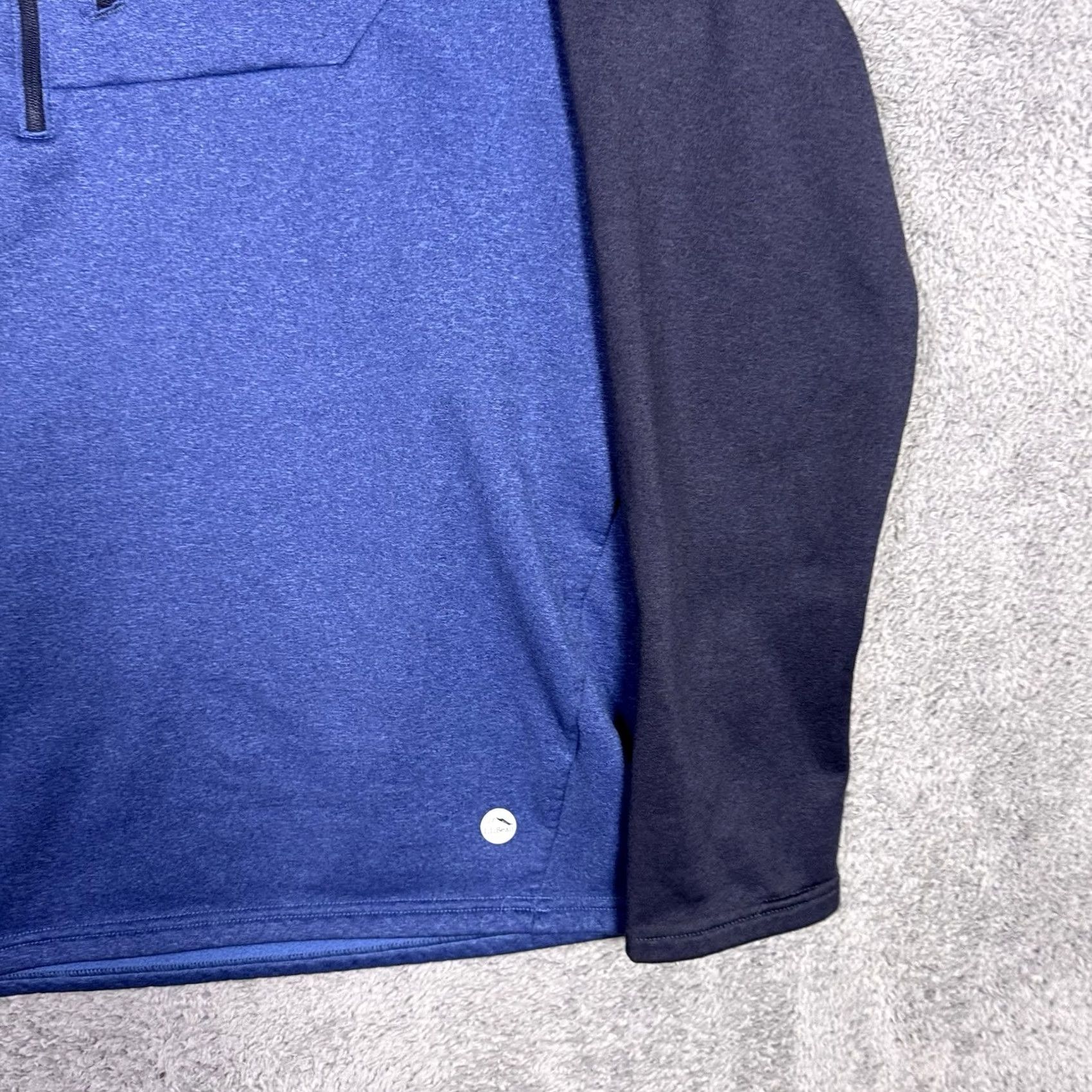 Vintage LL Bean Jacket Mens Large Tall LT Blue Fleece 1/2 Zip Pullover Size US L / EU 52-54 / 3 - 3 Thumbnail