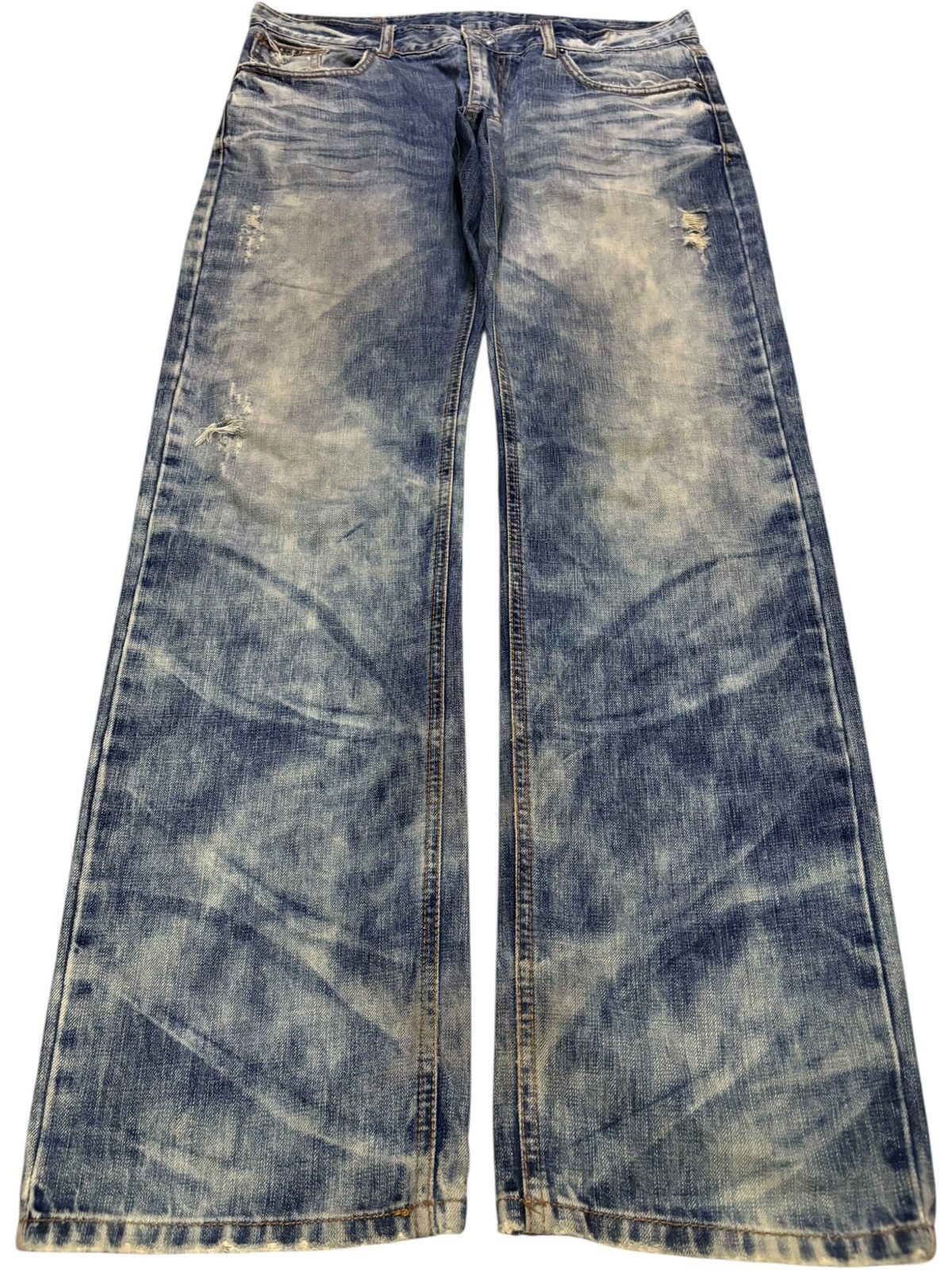 Japanese Brand Vintage Japanese Brand Mud Wash Loose Baggy Jeans Size US 36 / EU 52 - 1 Thumbnail