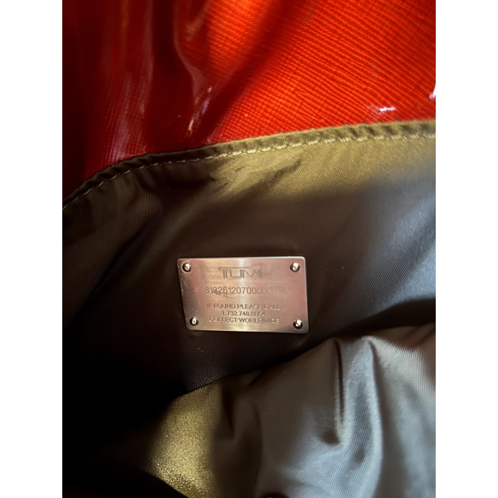 Tumi Tumi Candy Apple Red Patent Leather Briefcase Size ONE SIZE - 6 Thumbnail