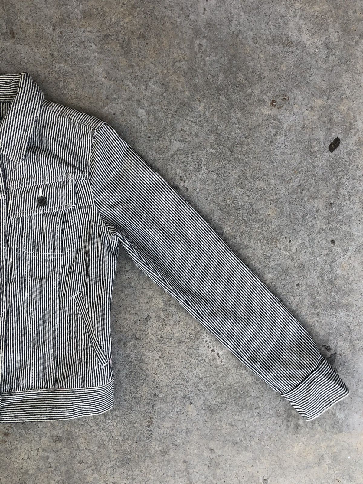 Lauren Ralph Lauren LRL Ralph Lauren Hickory Stripe Denim Jacket Size US S / EU 44-46 / 1 - 4 Thumbnail