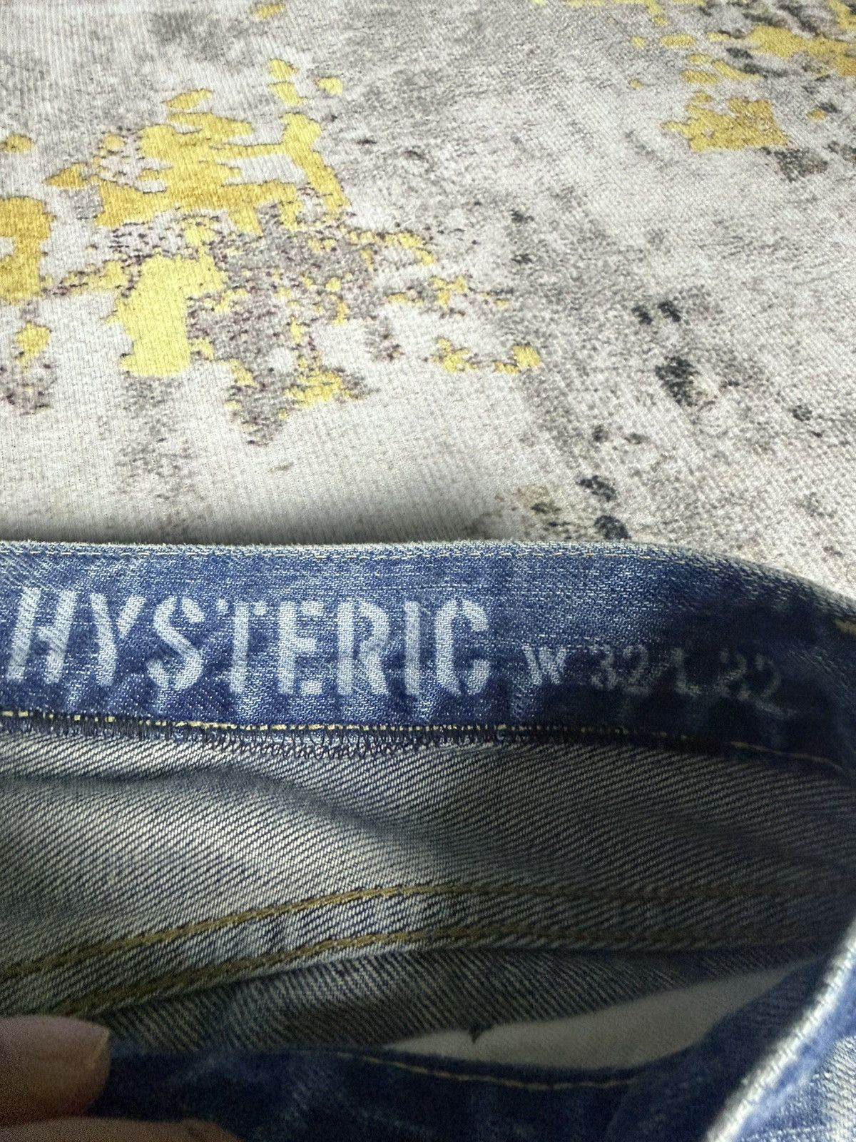 Hysteric Glamour Hysteric Glamour Studded Selvedge Mudwash Jeans Size US 32 / EU 48 - 7 Thumbnail