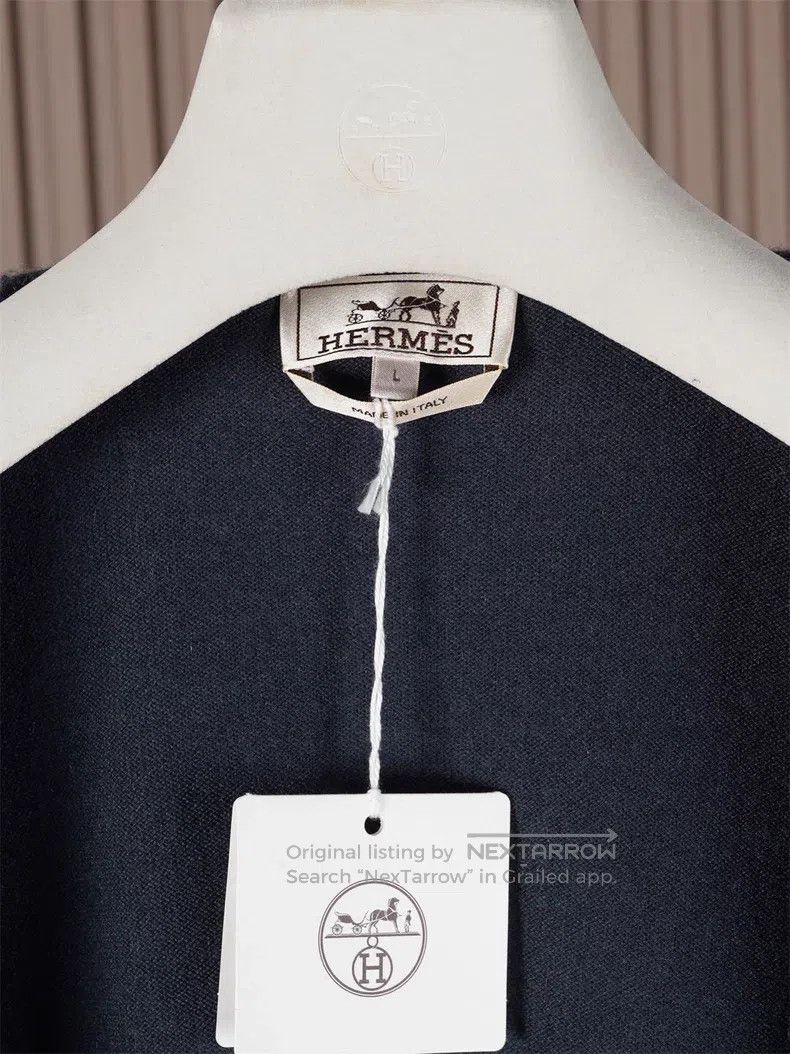 Hermes Hermes Men's Hooded Cashmere Jacket Size US L / EU 52-54 / 3 - 4 Thumbnail