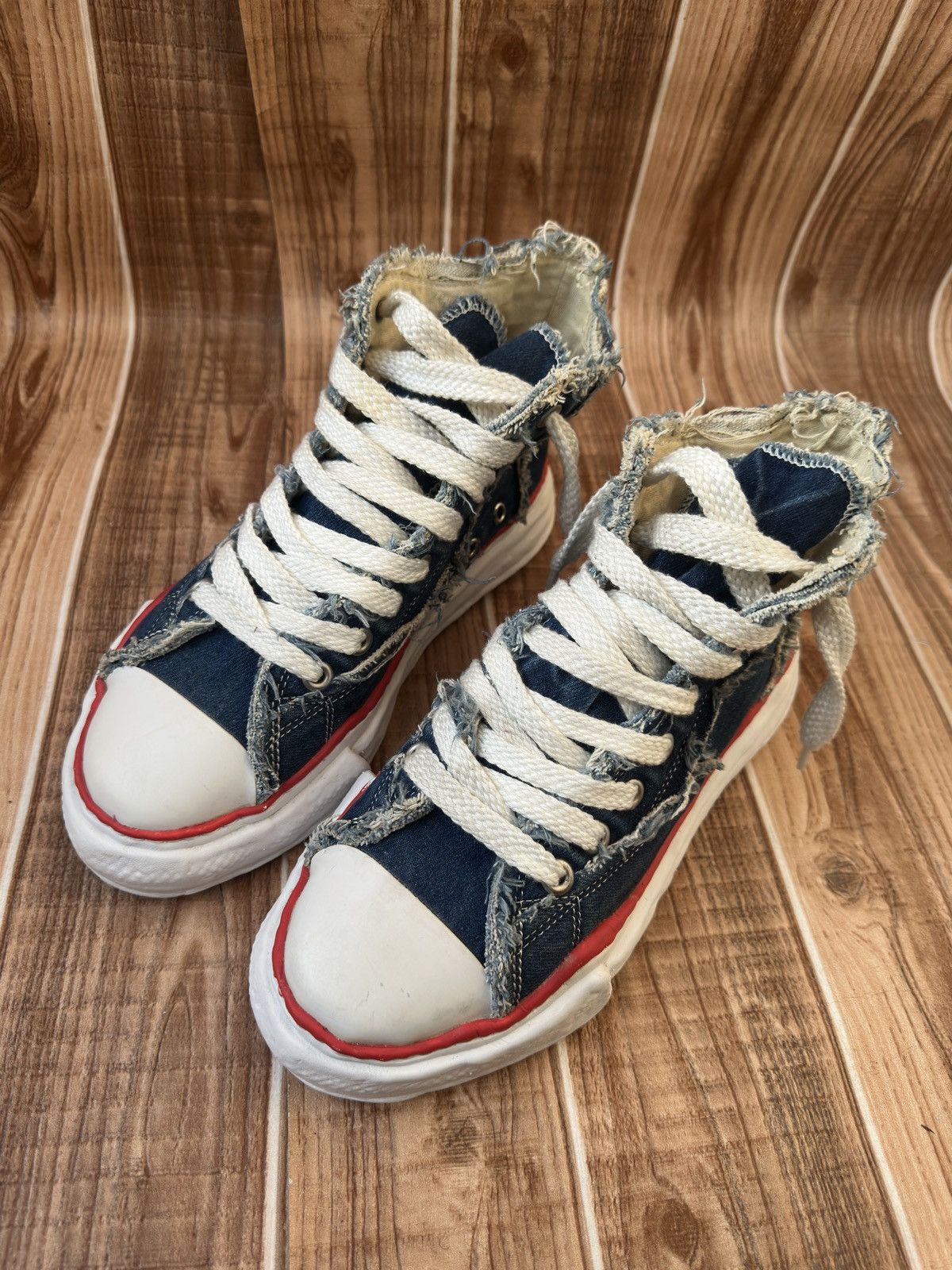 Maison MIHARA YASUHIRO × Nigel Cabourn MMY Denim x Nigel Cabourn Melted Sole Sneakers Size US 8 / EU 41 - 5 Thumbnail