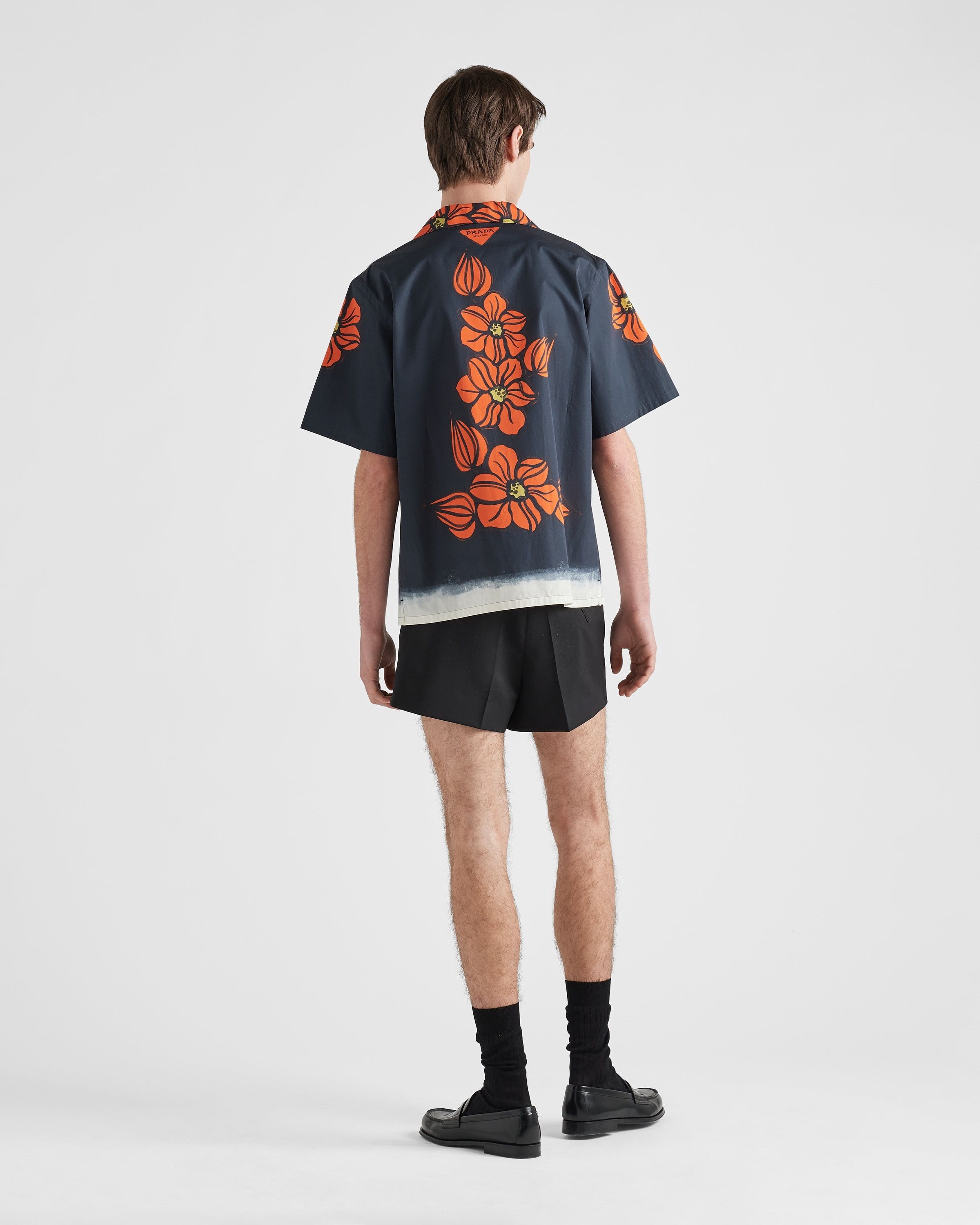 Prada o1la1rc1a0925 Short-Sleeved Printed Cotton Shirt Multicolor Size US XL / EU 56 / 4 - 4 Thumbnail