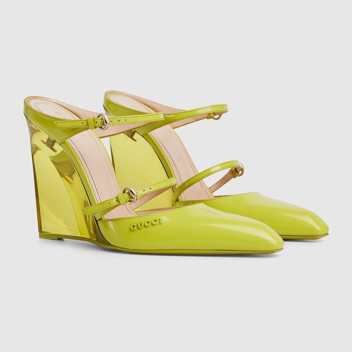 Gucci oc11z1025 Wedge Mules in Green Size US 6 / IT 36 - 2 Thumbnail