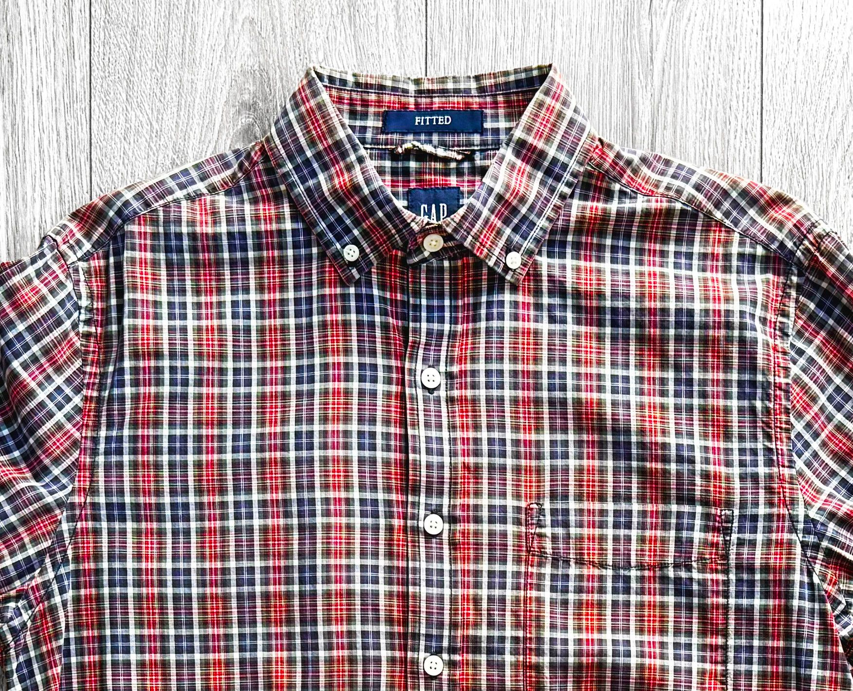Gap GAP Slim Fitted Button Up Shirt 100% Cotton Size US M / EU 48-50 / 2 - 2 Thumbnail